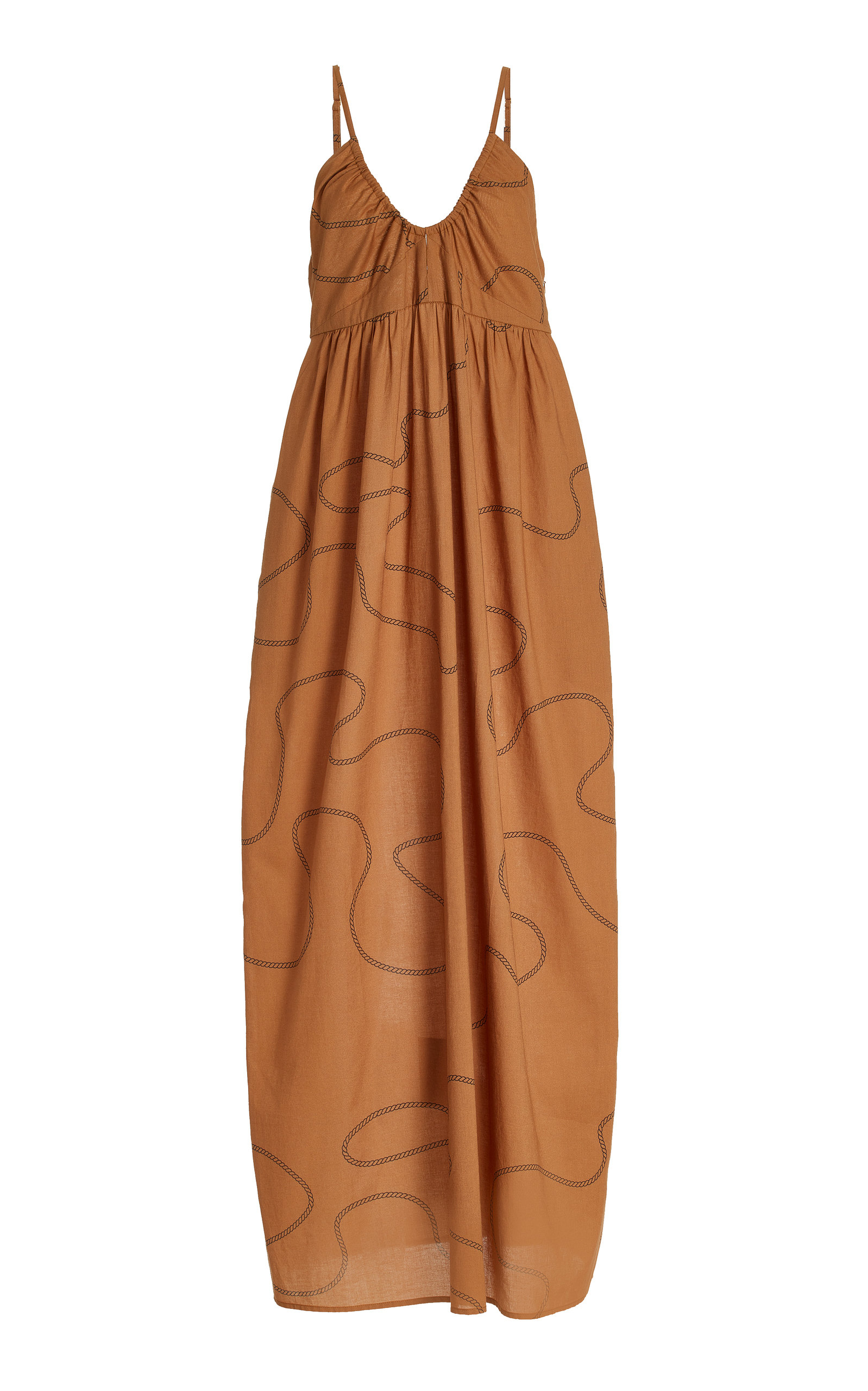 Bird & Knoll Women's Delphi Cotton Voile Maxi Dress