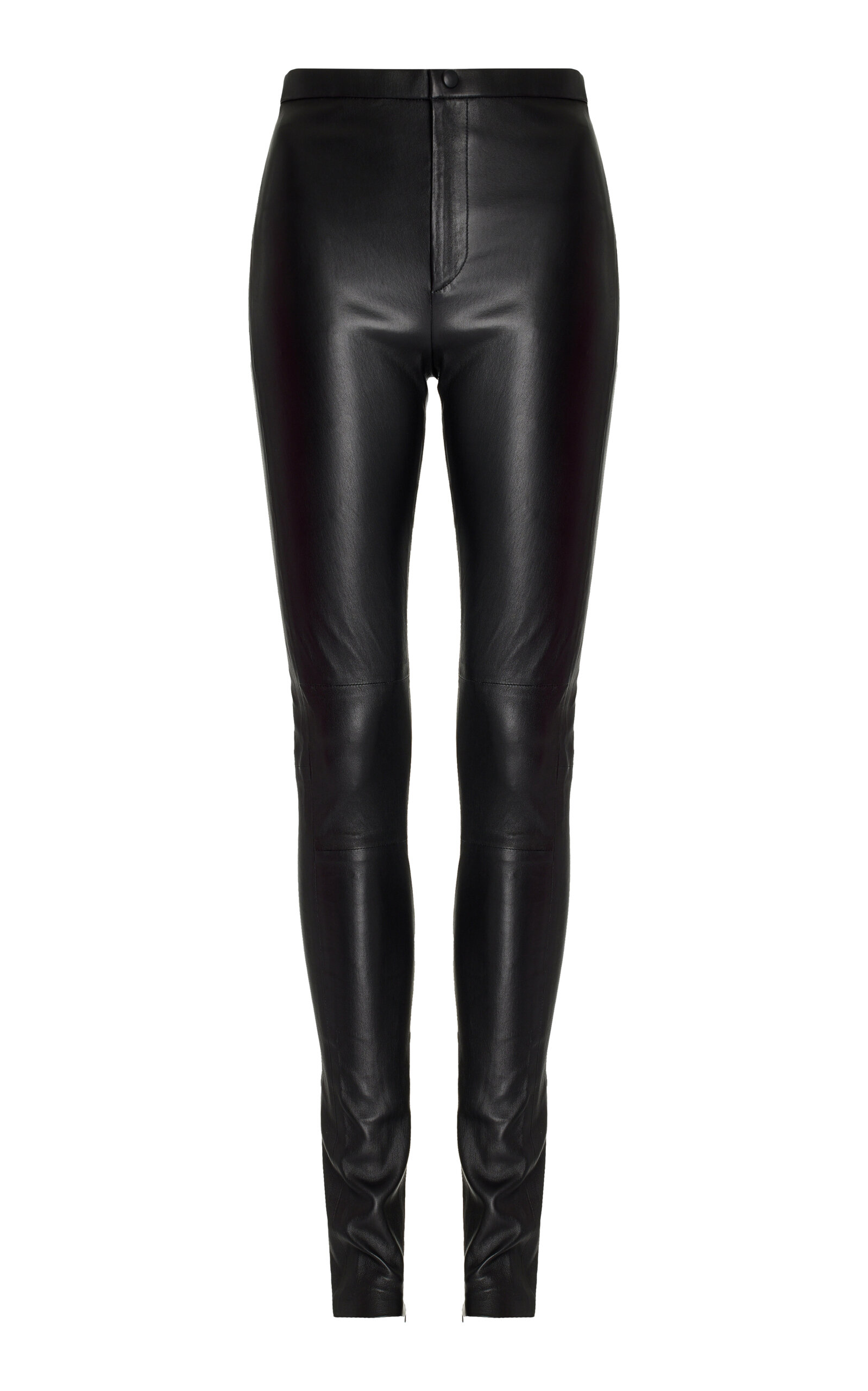 Shop Wardrobe.nyc Leather Leggings In Black