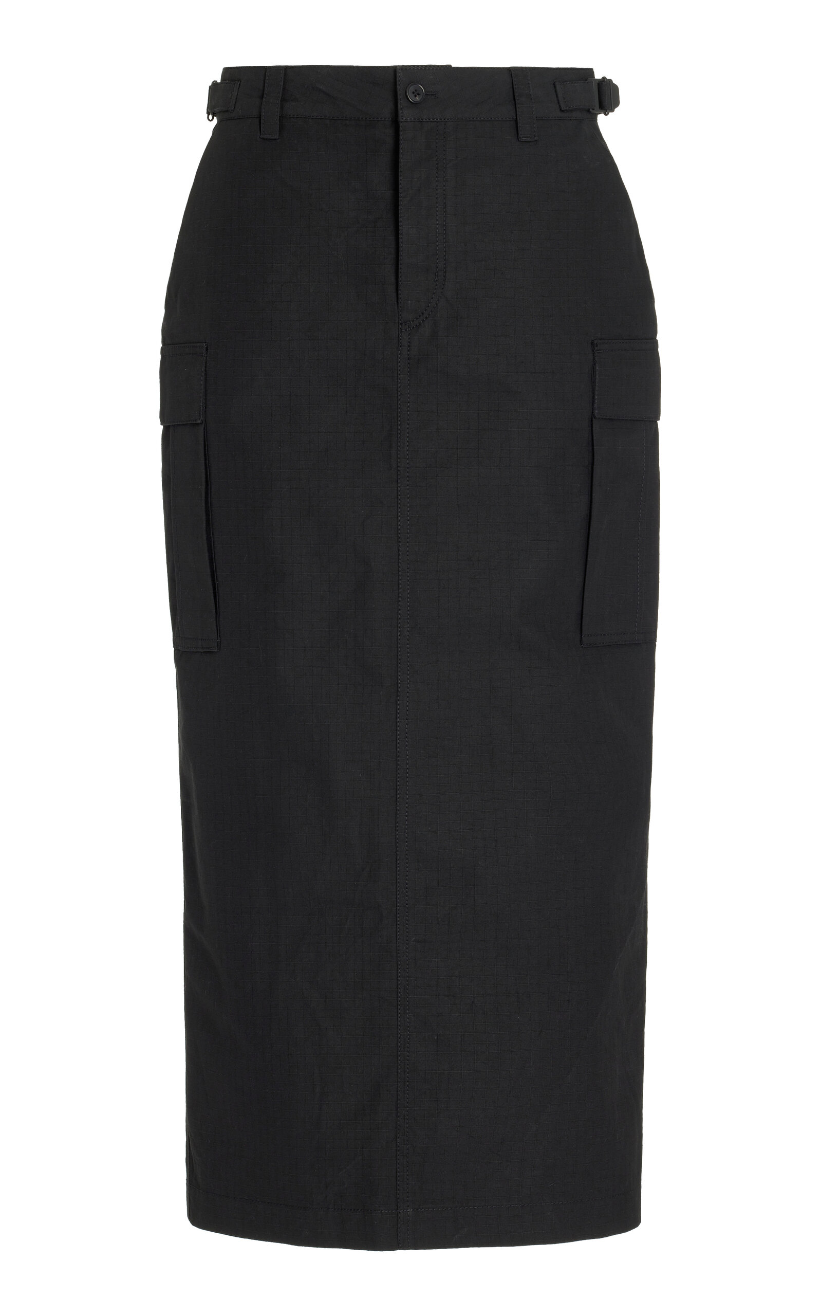 Wardrobe.nyc 'midi Skirt With Cargo Style Pockets' In Black