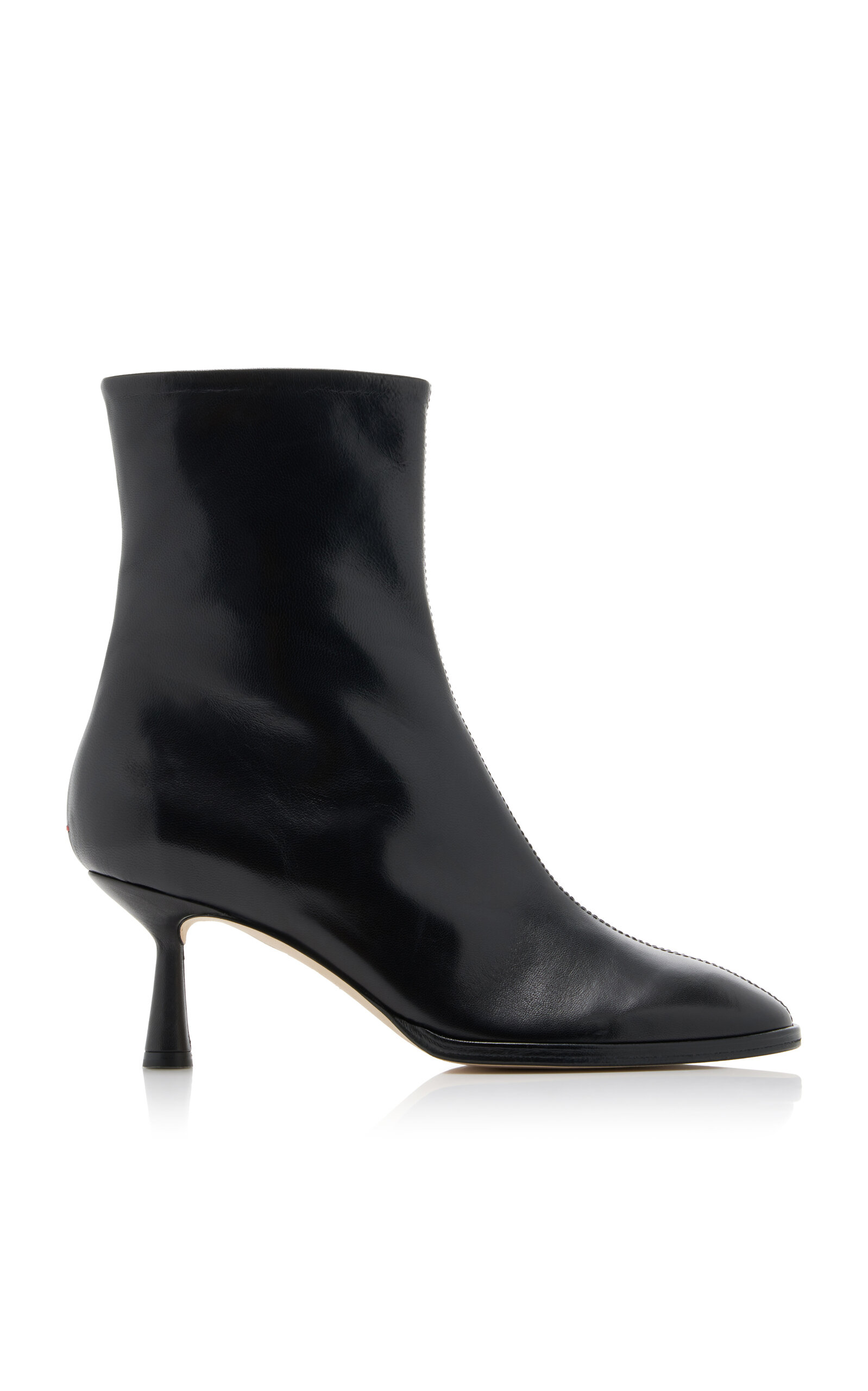 Shop Aeyde Dorothy Leather Ankle Boots In Black
