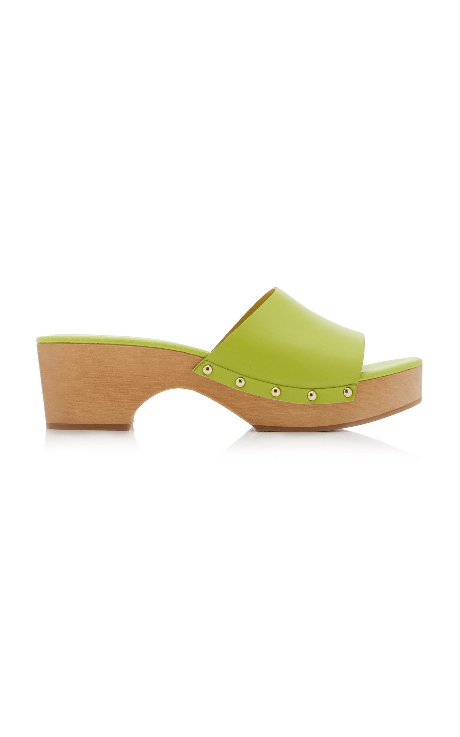 AEYDE BOBBIE LEATHER CLOG SANDALS