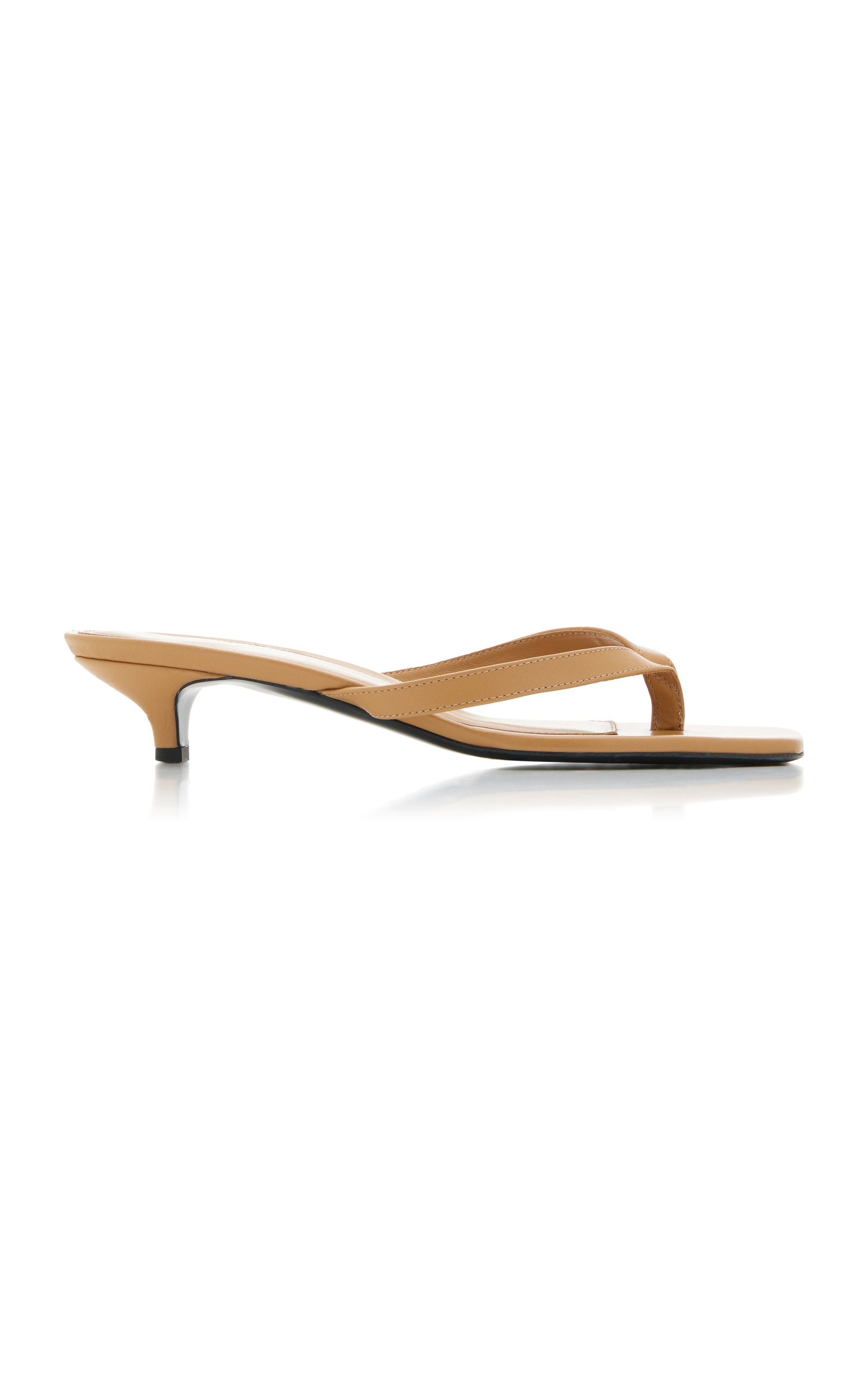 Totême The Flip-flop Heel Cognac