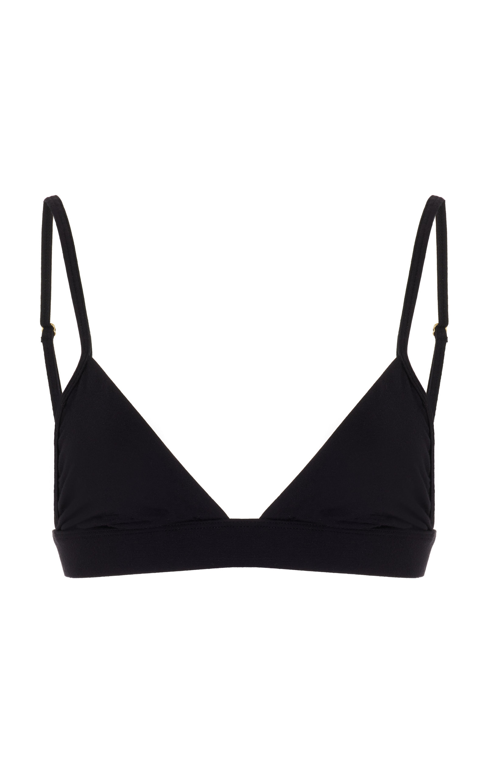 Éterne Stretch-Jersey Triangle Bra Top - Black - XS