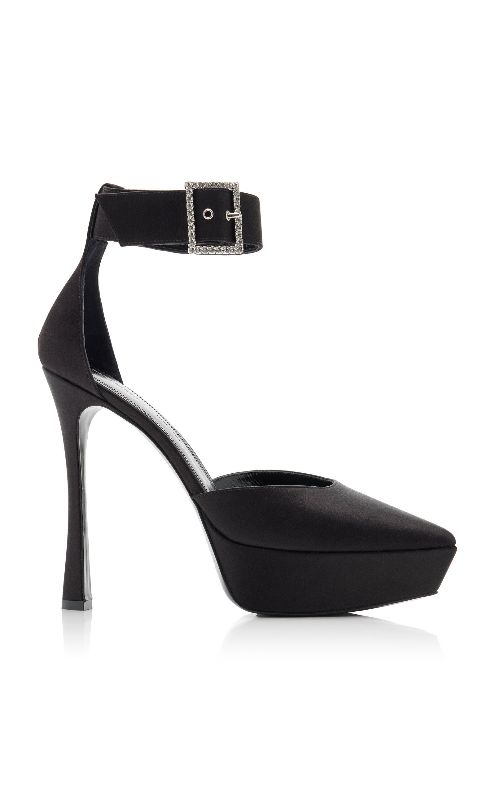 Arielle Baron Ambrosia Silk Platform Pumps In Black