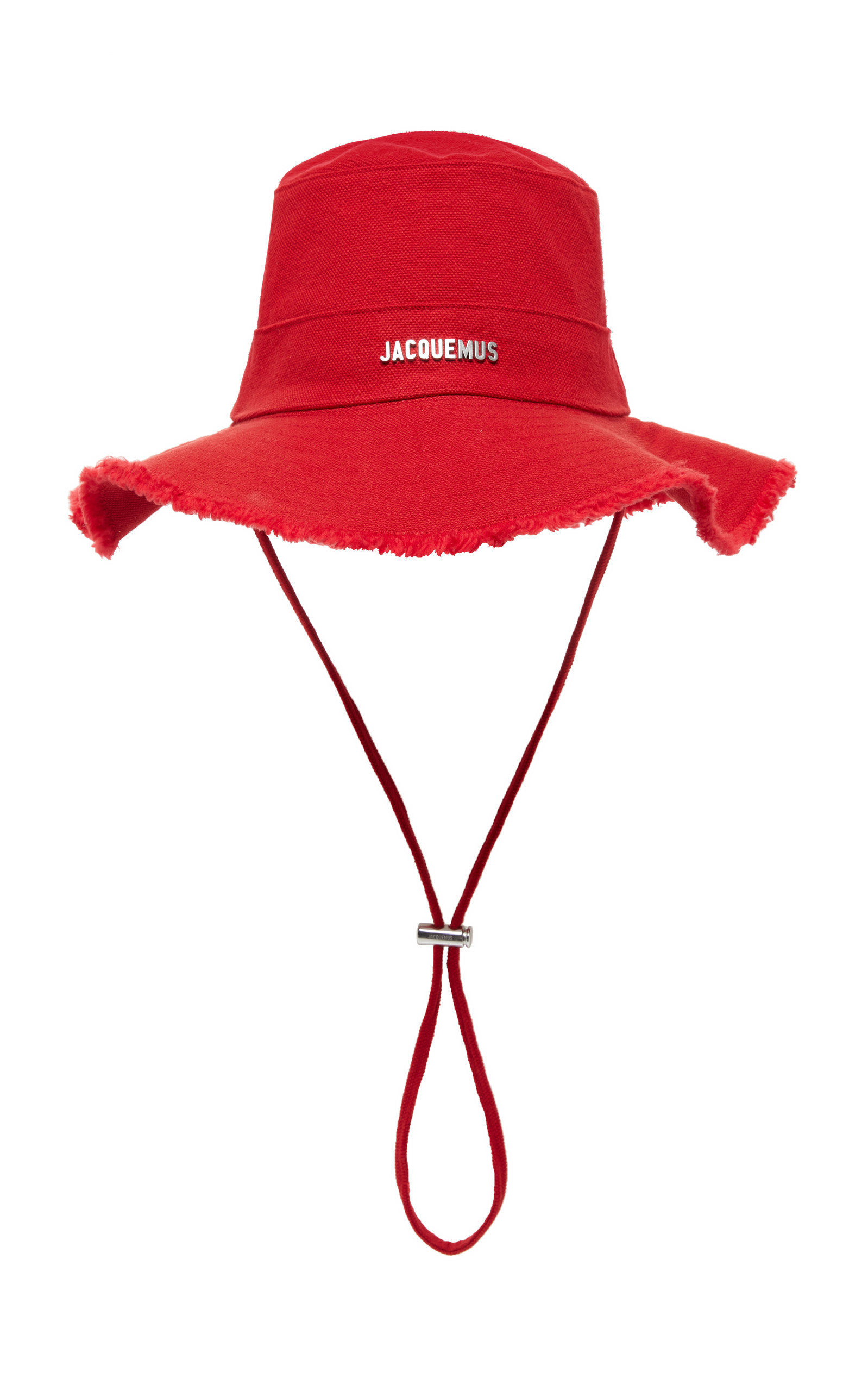 Jacquemus Le Bob Artichaut Cotton Bucket Hat In Red