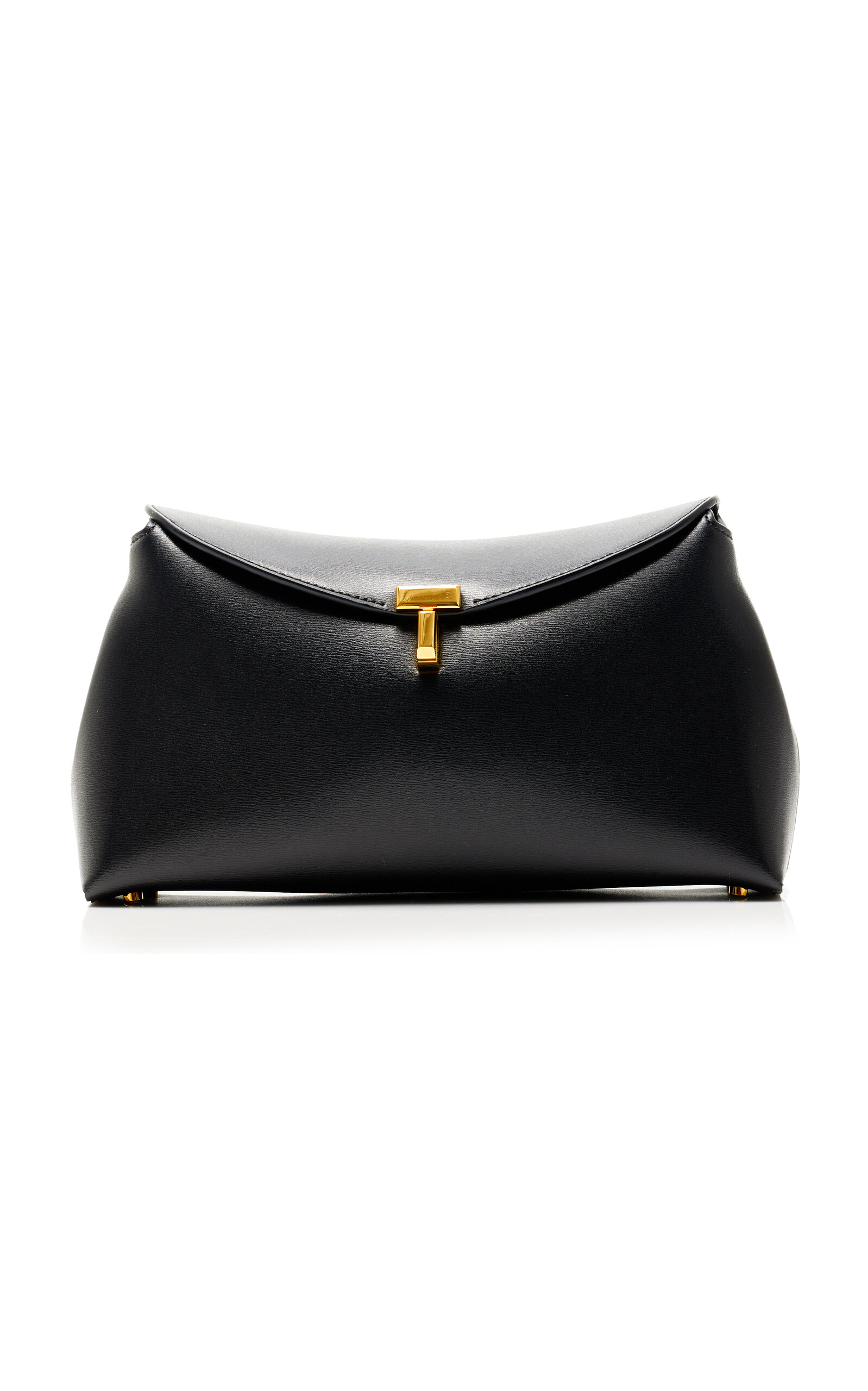 TOTEME | T-Lock Small leather clutch