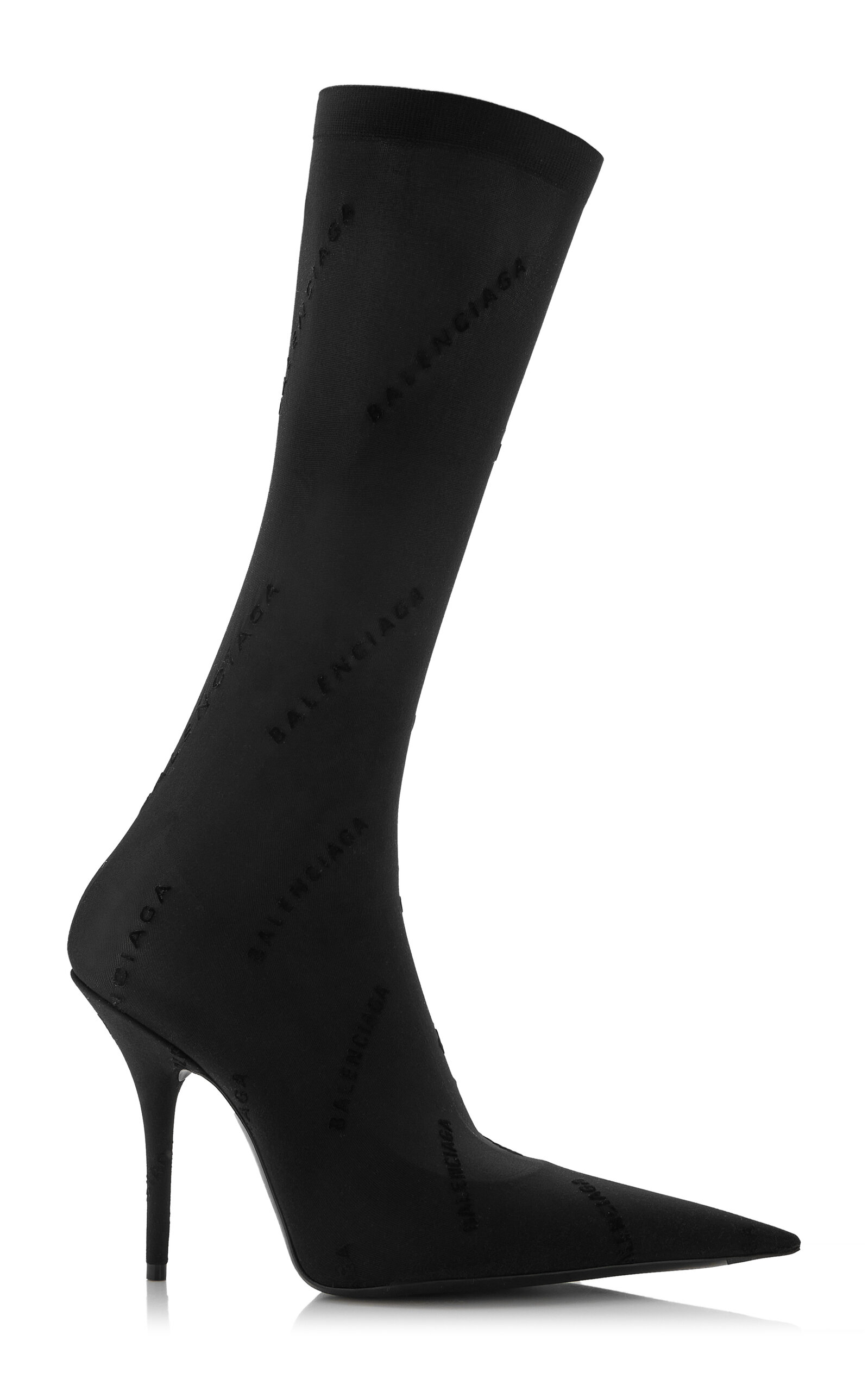 BALENCIAGA NAKED KNIFE KNIT ANKLE BOOTS