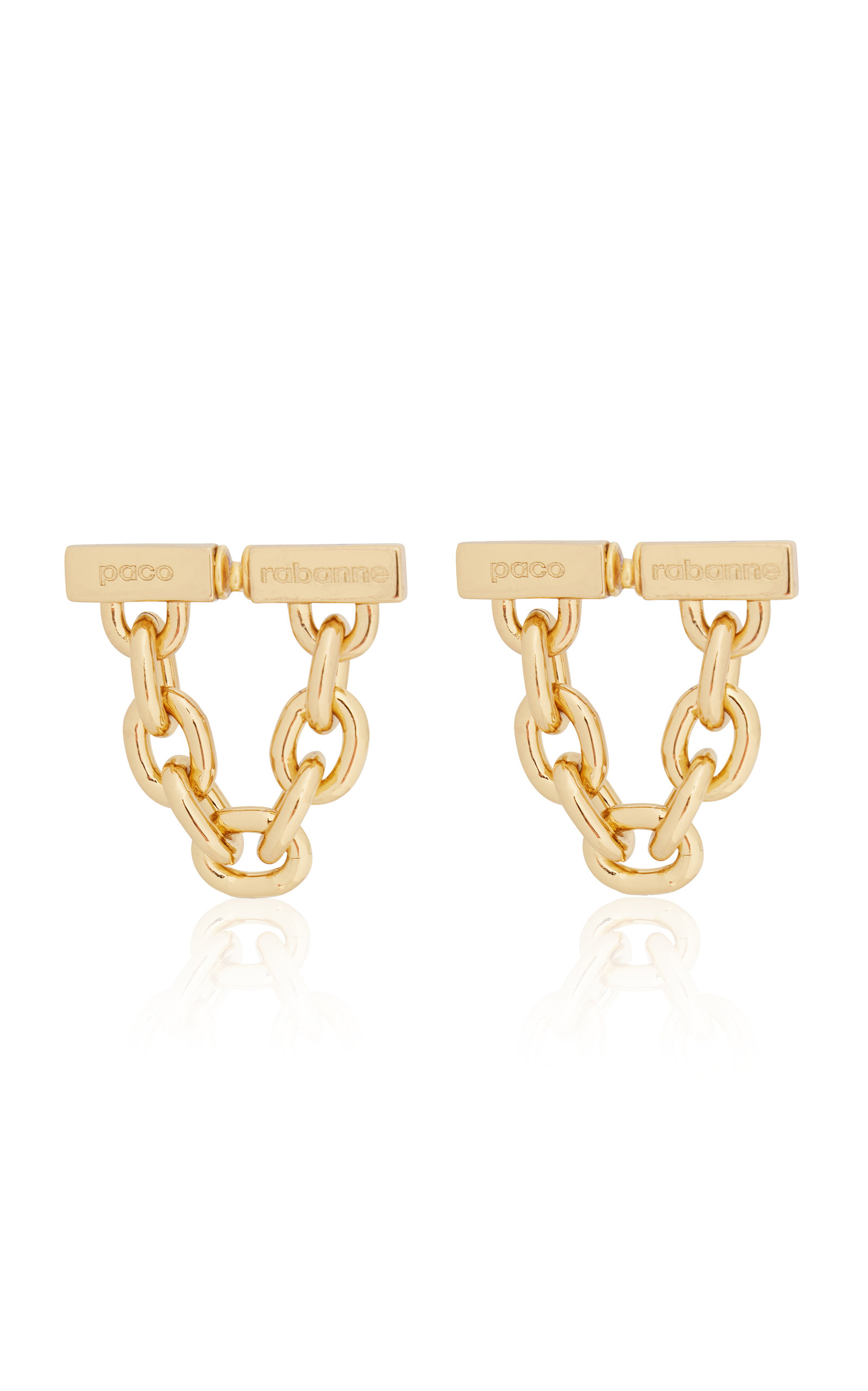 Paco Rabanne - Women's XL Link Chain Earrings - Gold - Only At Moda Operandi - Gifts For Her