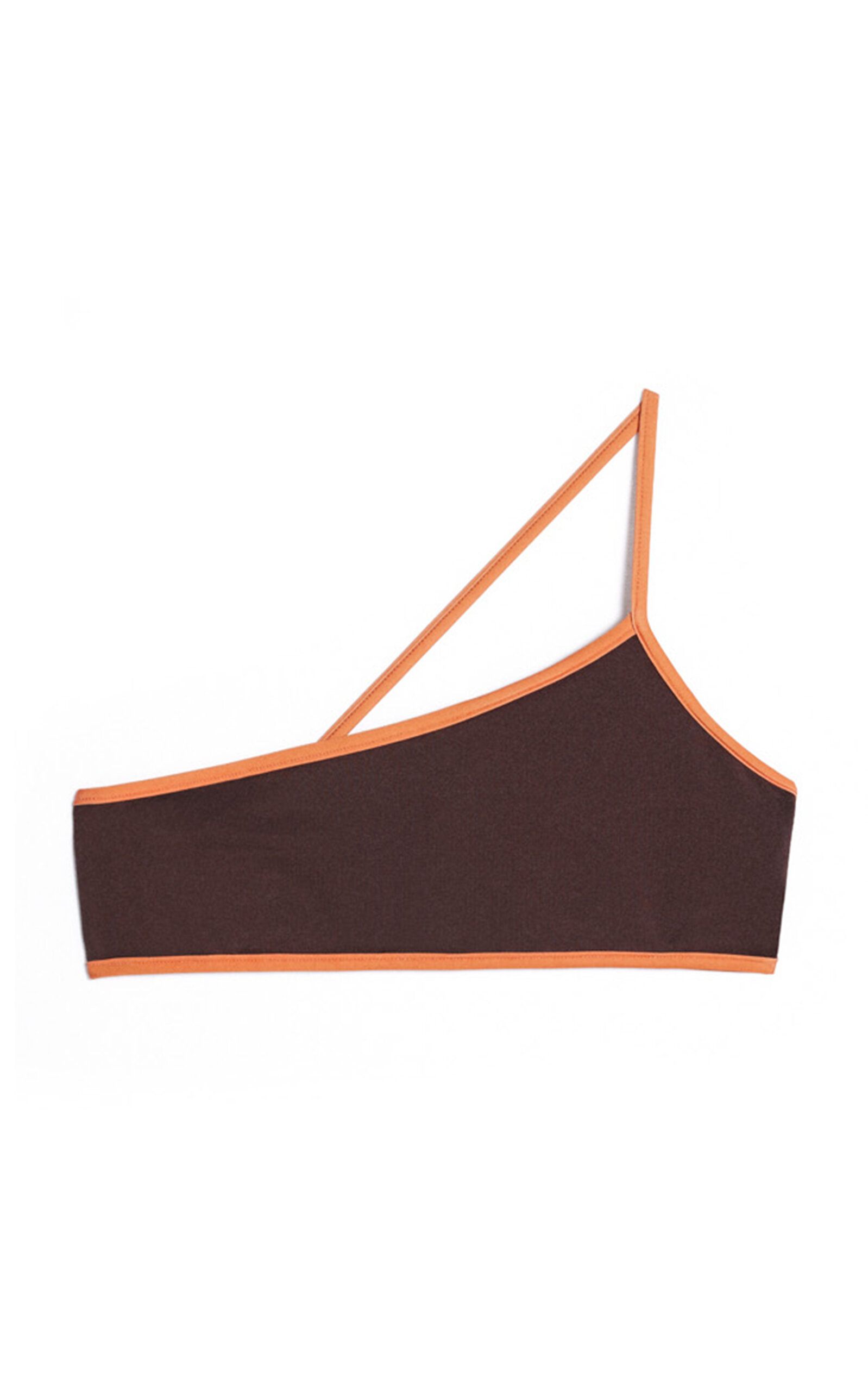 Shop Jacquemus Le Haut De Maillot Maio Bikini Top In Brown