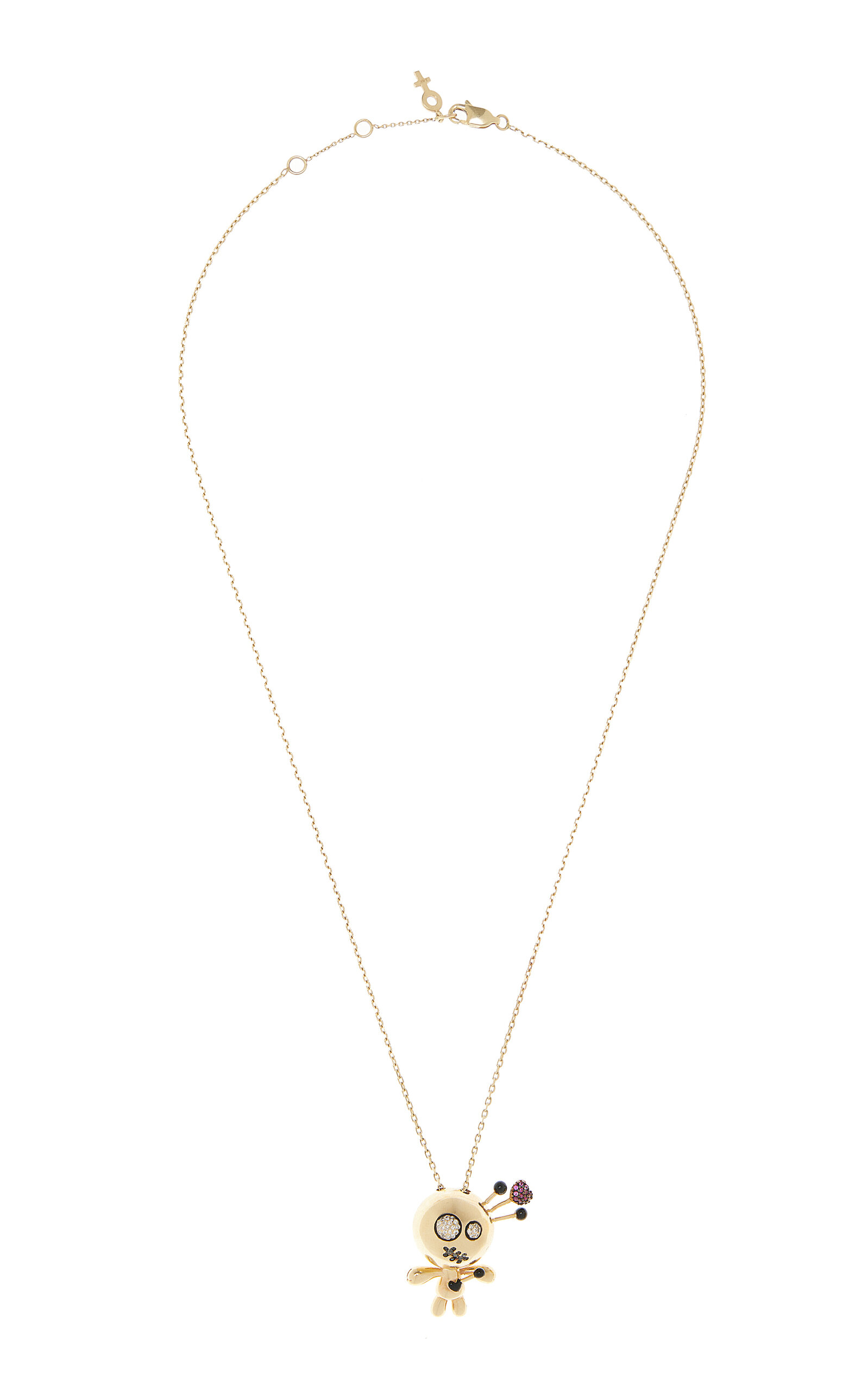 Her Story Women's 14k Yellow Gold Brigette Voodoo Necklace