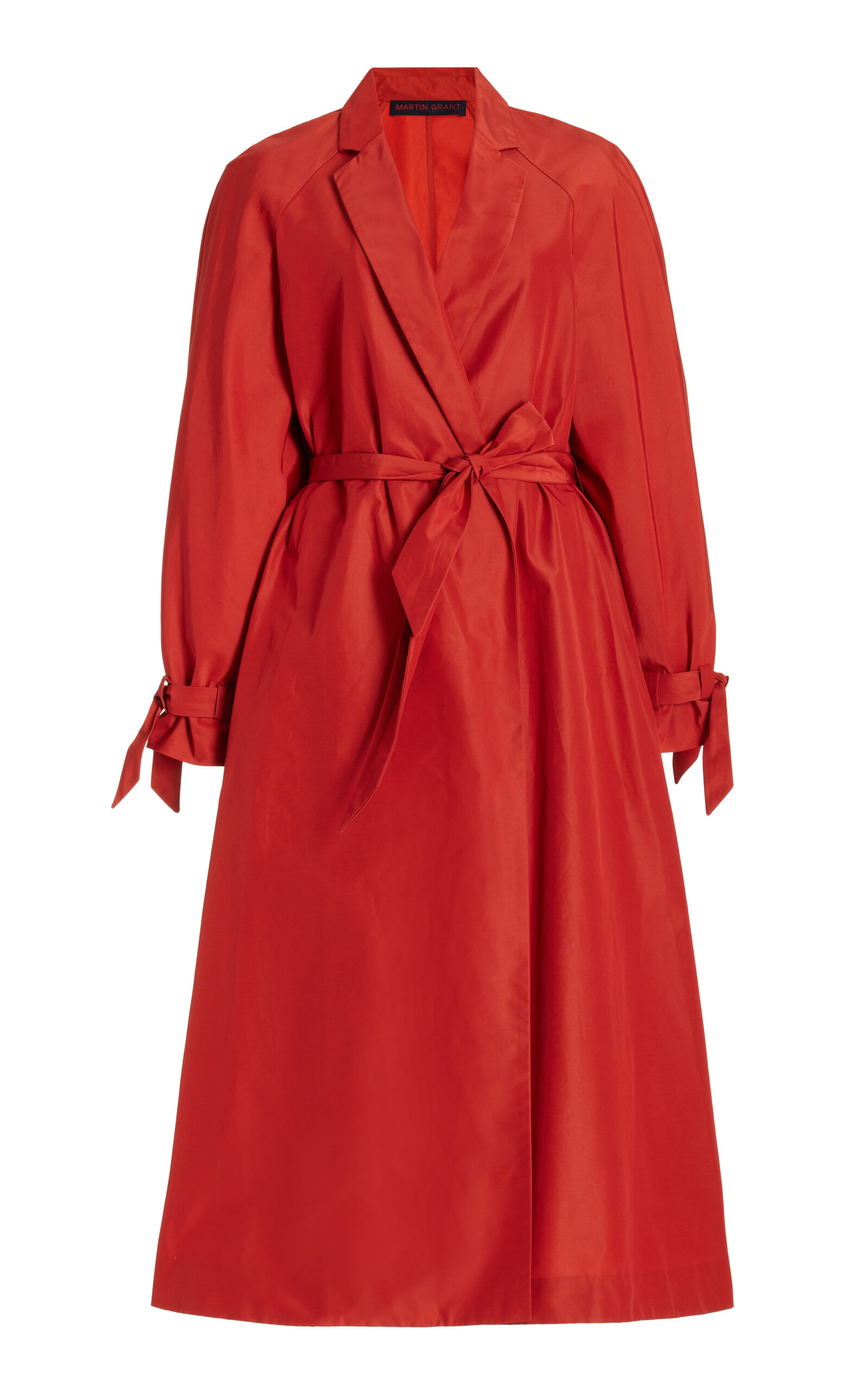 Martin Grant Women's Cotton-Blend Midi Wrap Dress