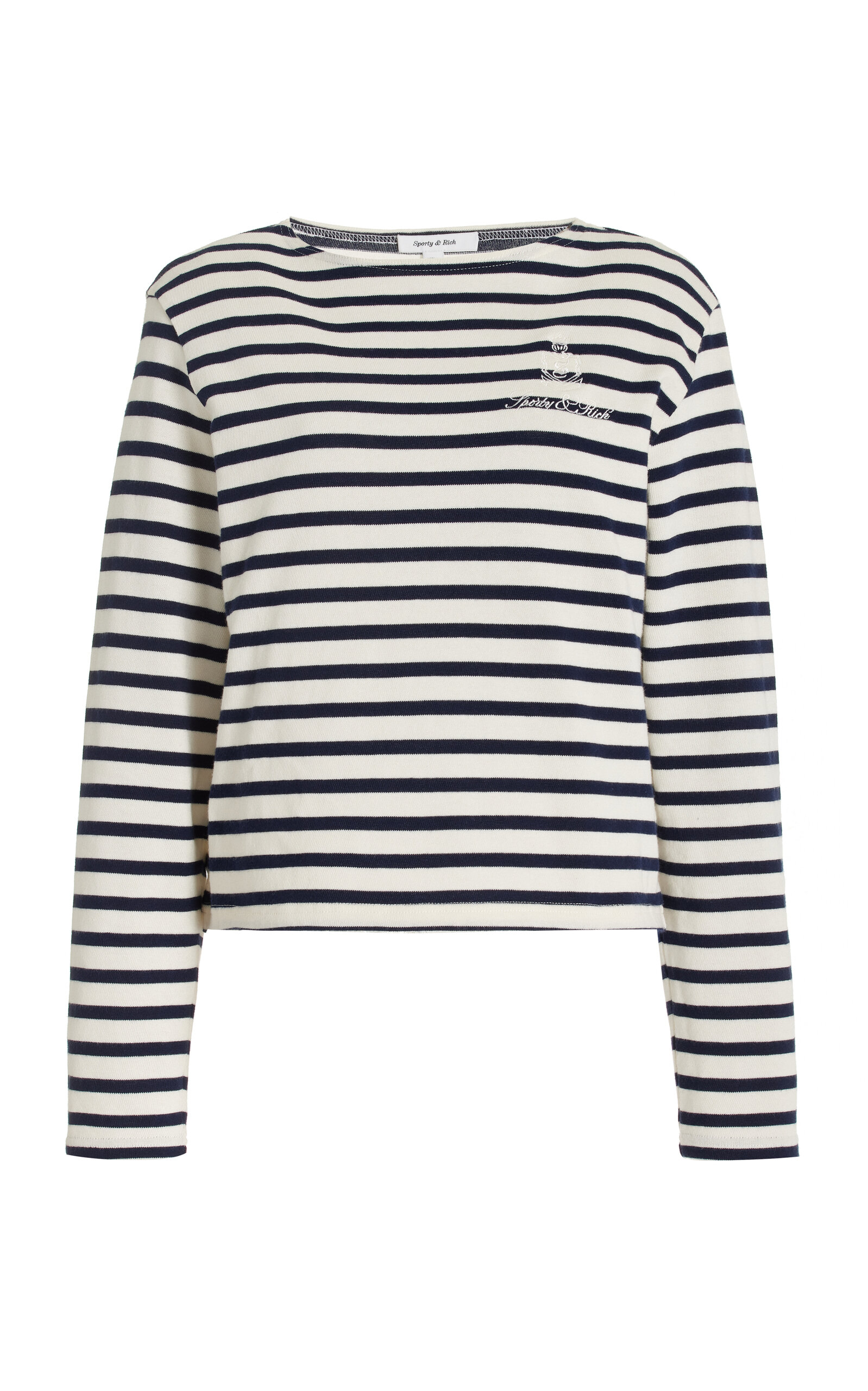 Sporty & Rich - Women's Vendome Breton Striped Cotton Top  - Stripe - XS - Moda Operandi