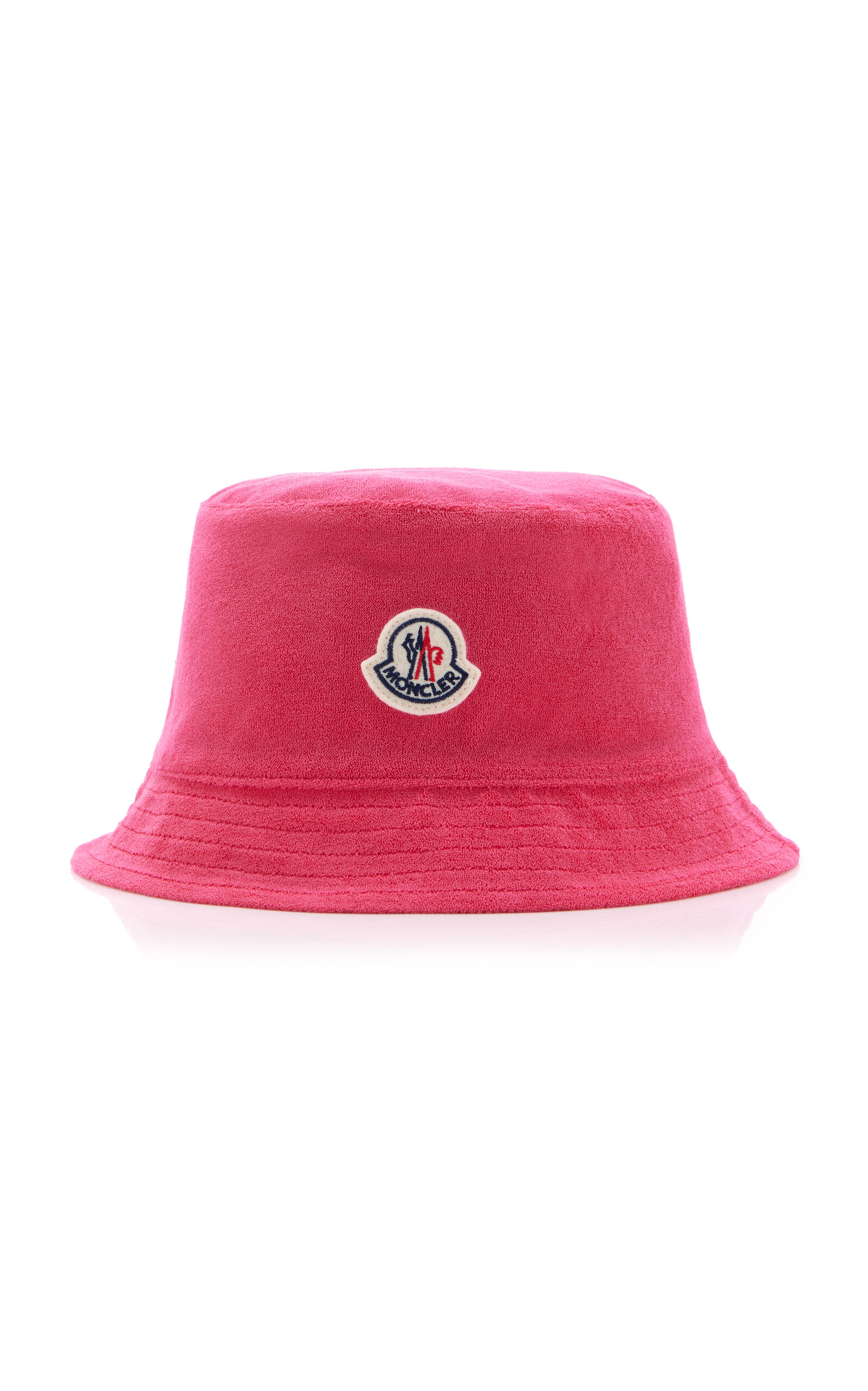 Moncler Terry Bucket Hat In Pink