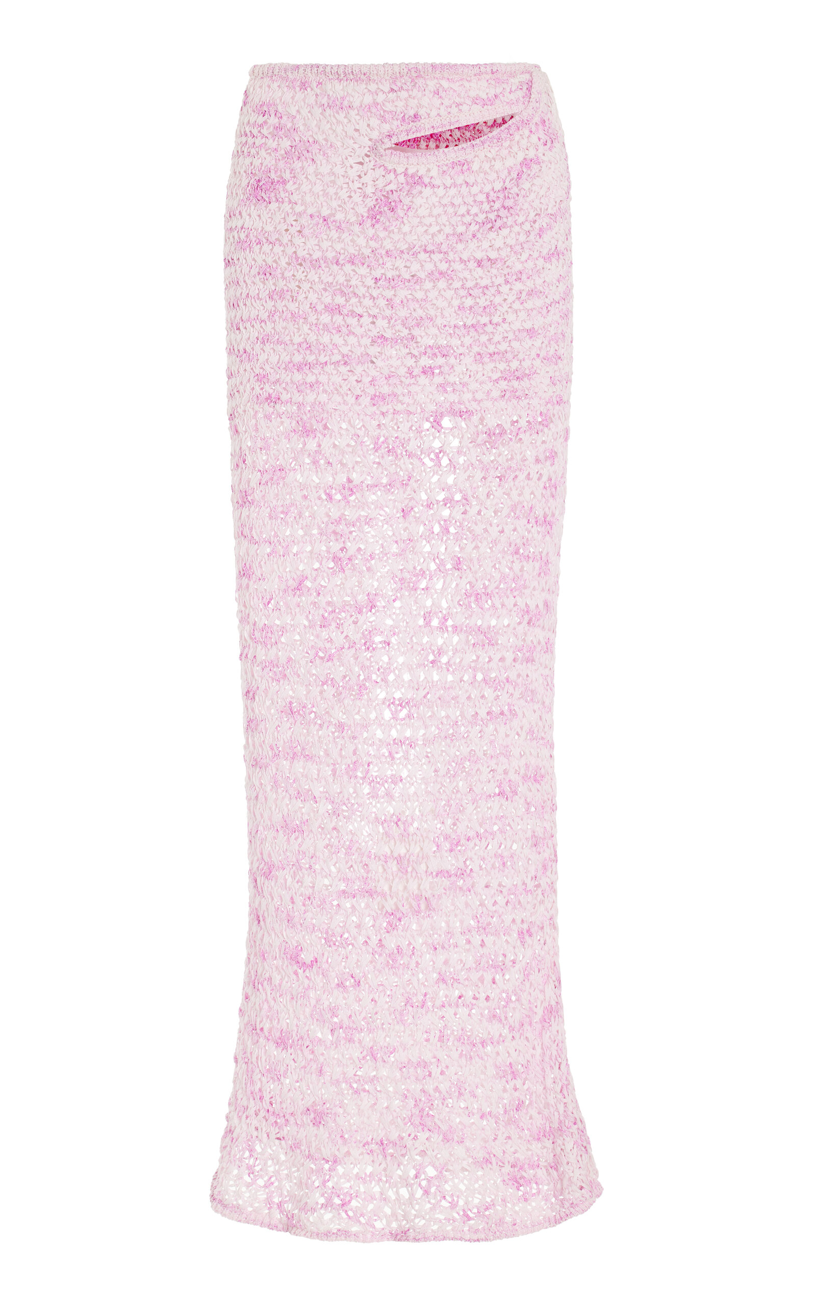 Christopher Esber Cross Stitch Looped Maxi Skirt - Pink
