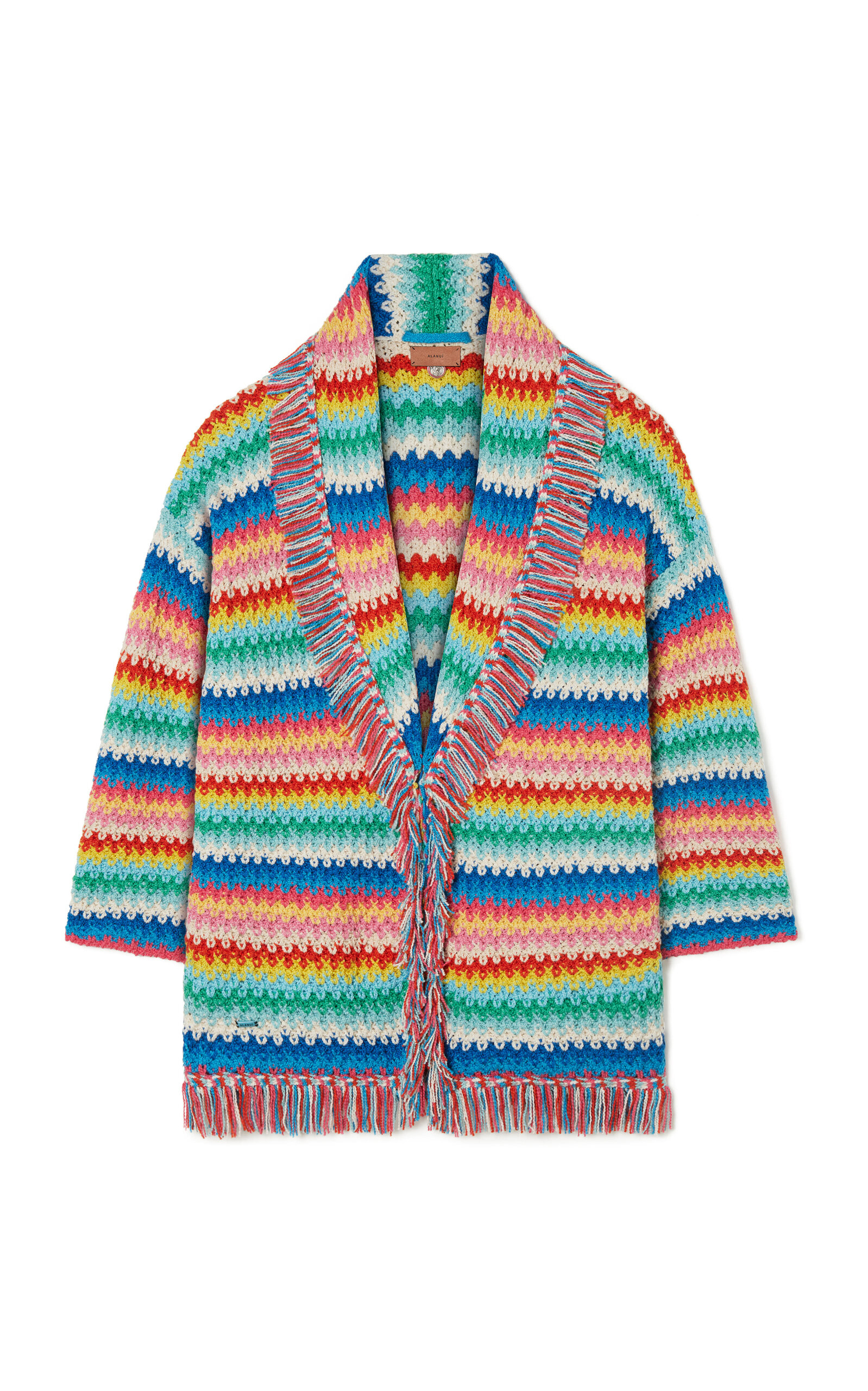 Alanui Multicoloured Cardigan Over The Rainbow In Multi