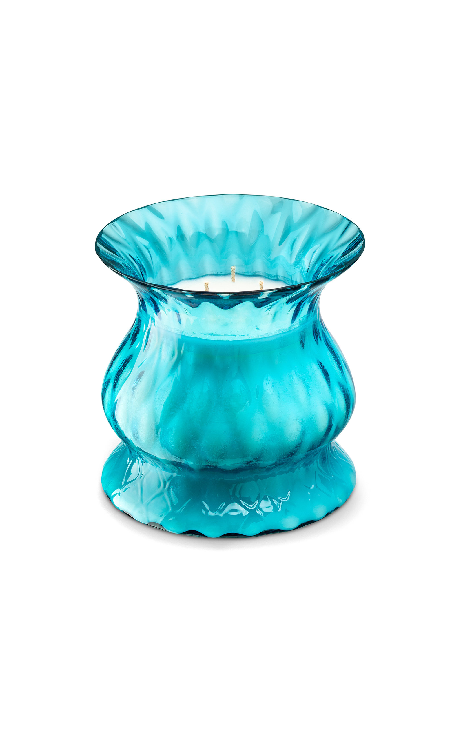Aina Kari Exclusive Aquamarine Tulip Candle In Blue