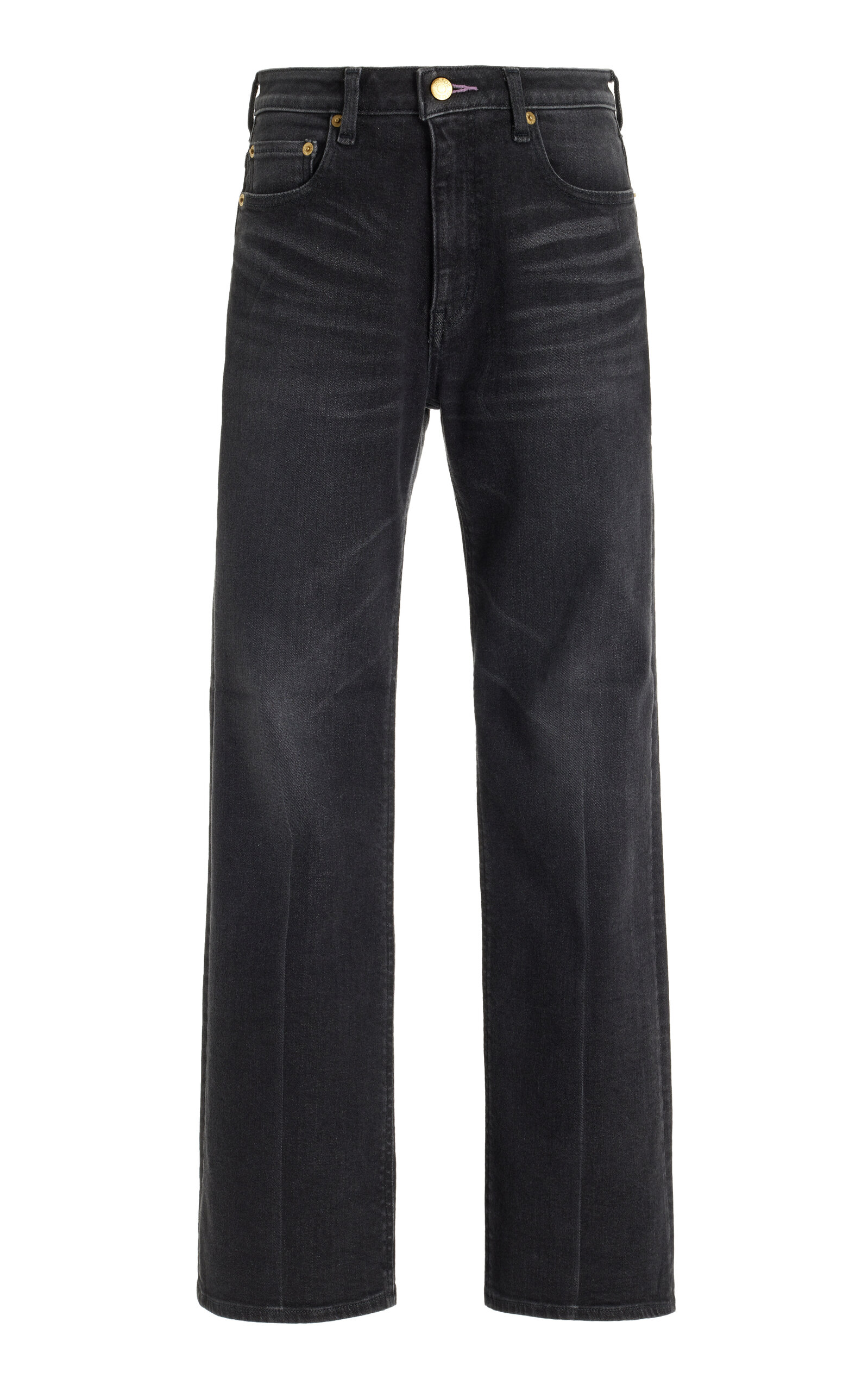 TU ES MON TRESOR THE AMETHYST STRETCH MID-RISE FLARED-LEG JEANS