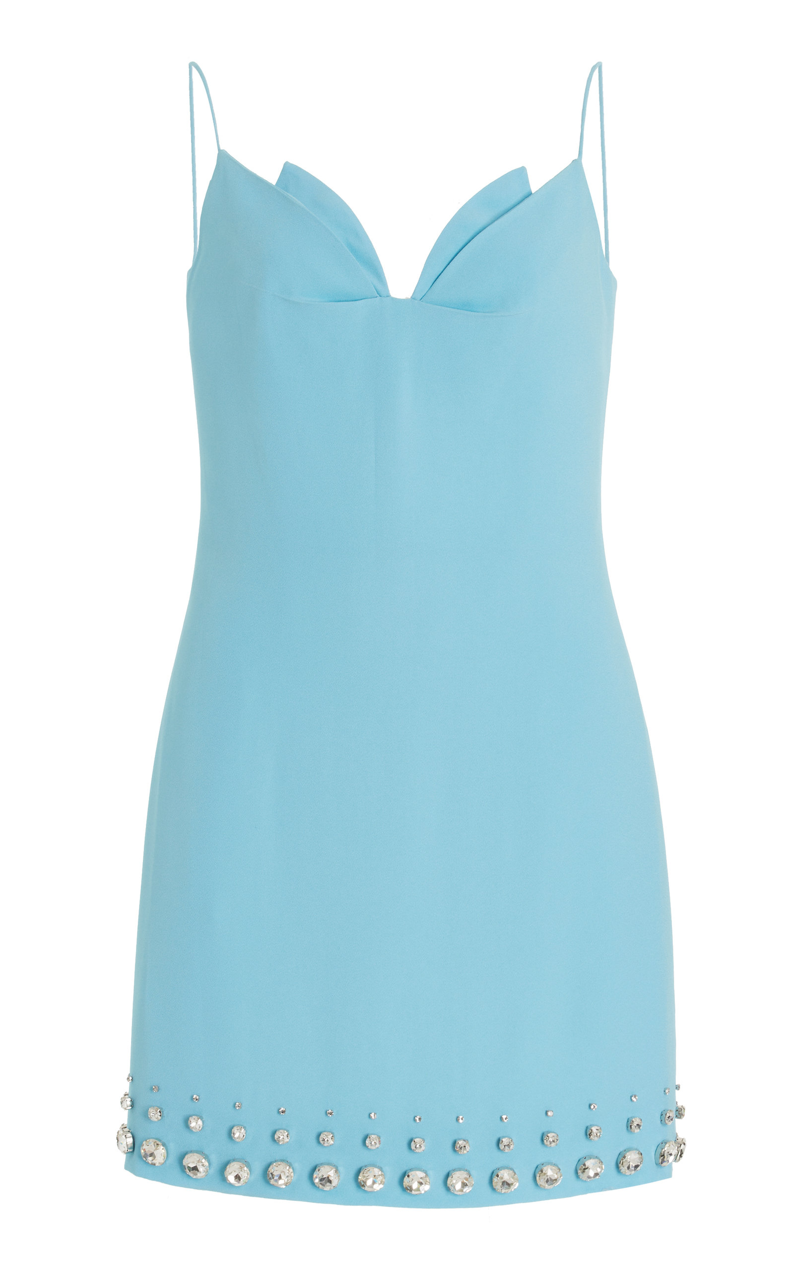 Del Core Exclusive Embellished Mini Dress In Blue