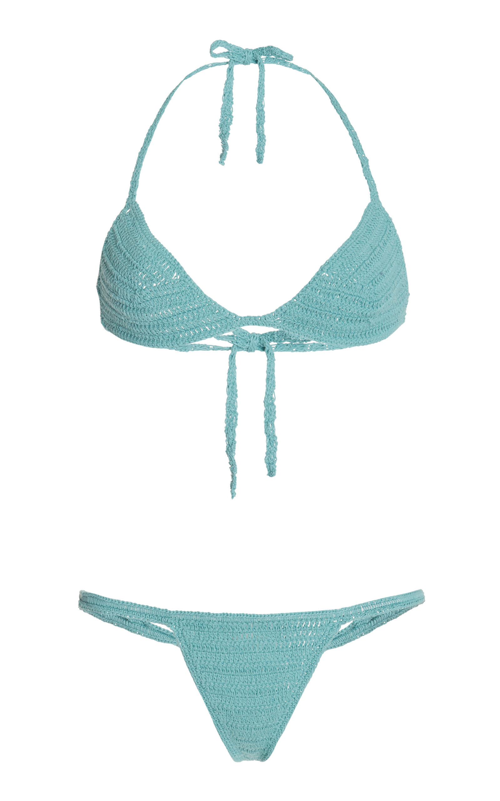 Akoia Swim Women's Karang Cotton Bikini In Blue