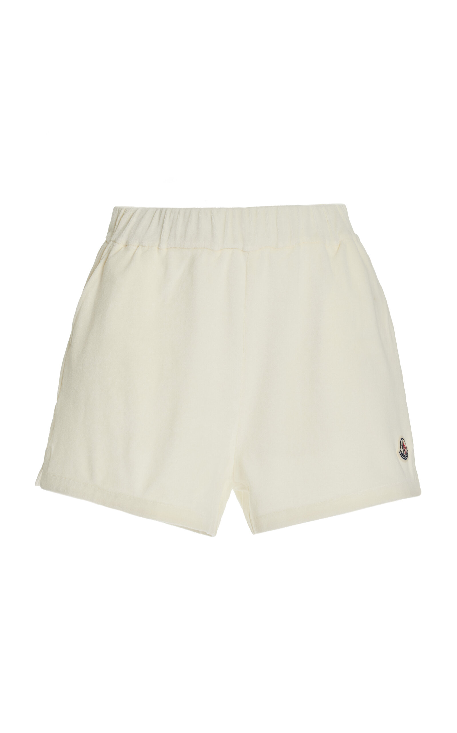 Moncler Cotton Shorts In Natural