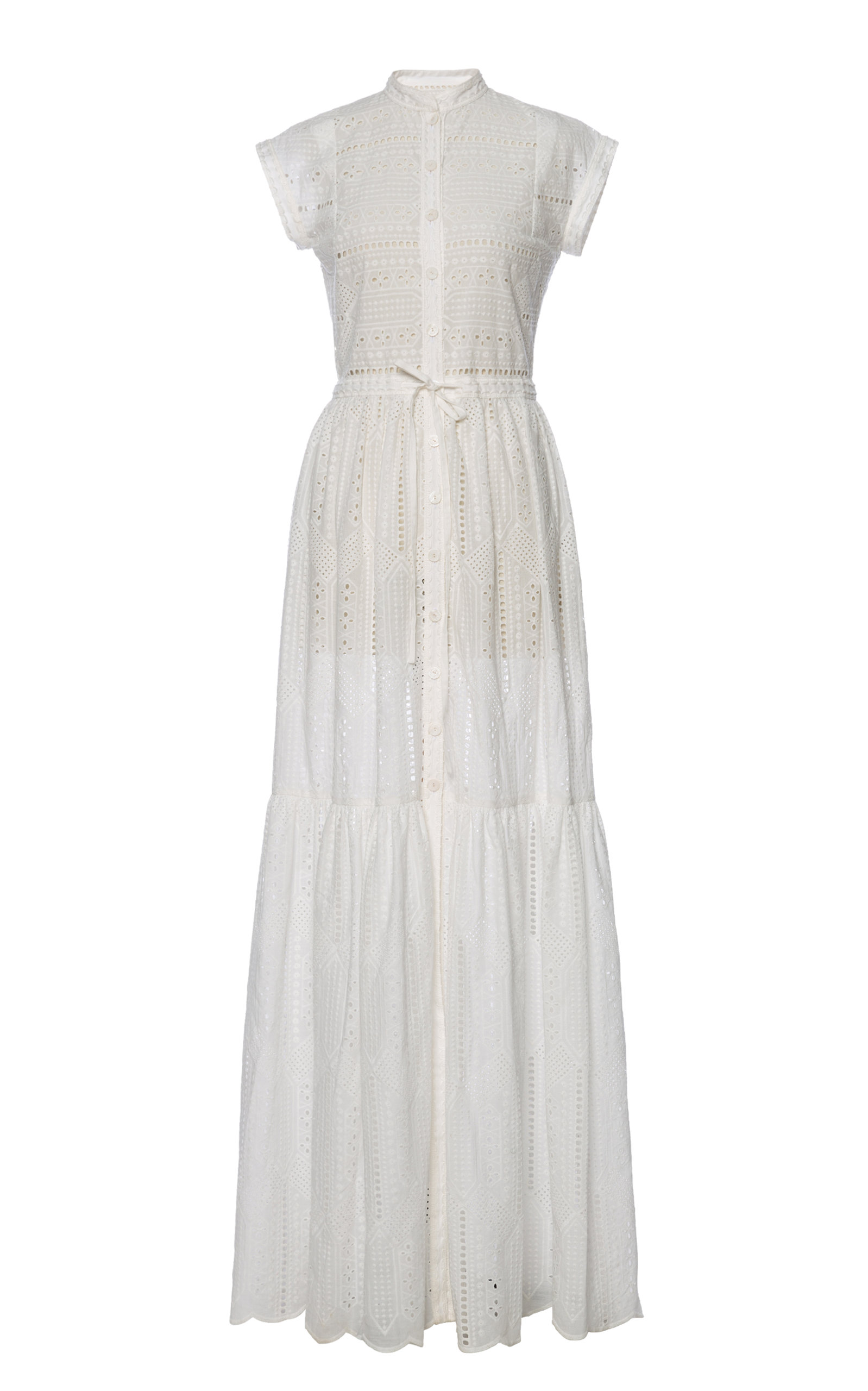Lena Hoschek Athena Cotton Maxi Dress - White