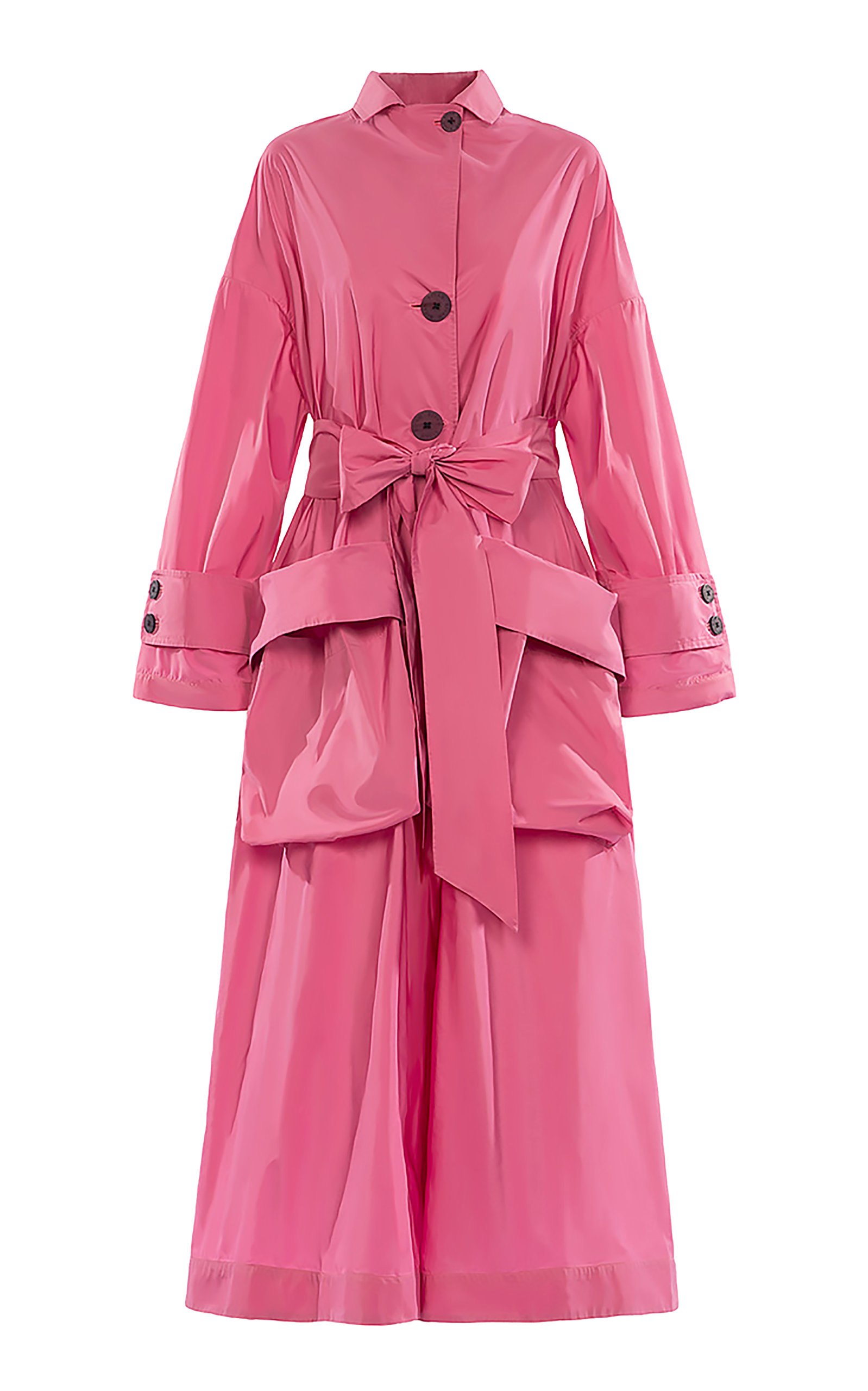 Biyan Raymona Taffeta Trench Coat