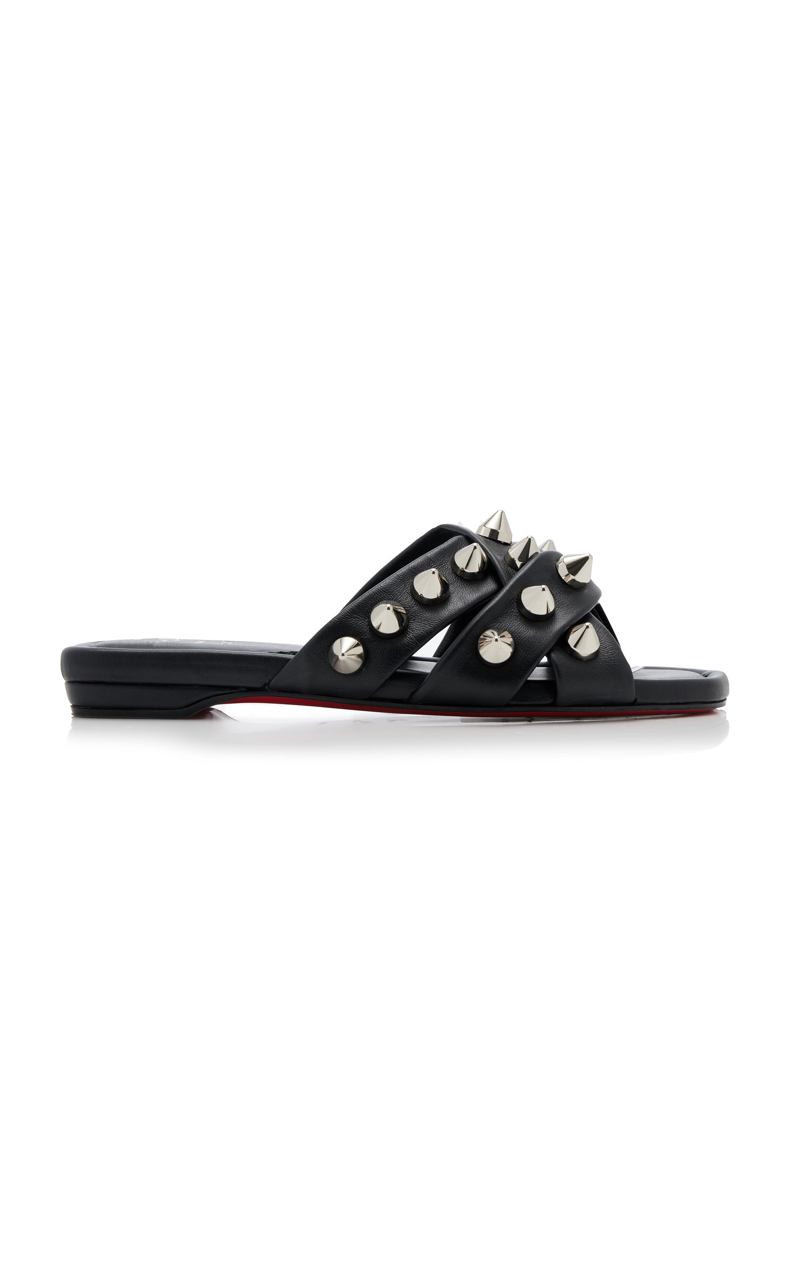 Christian Louboutin Miss Spika Leather Sandal In Black