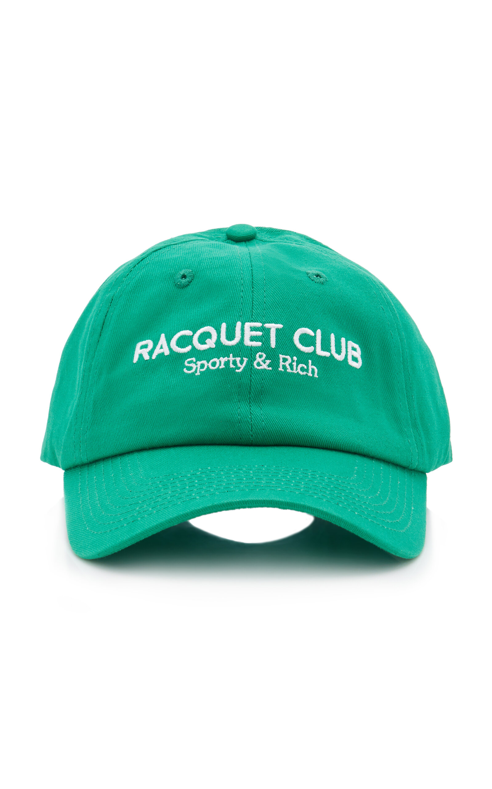 Sporty & Rich - Women's Racquet Club Baseball Hat - Green - OS - Moda Operandi