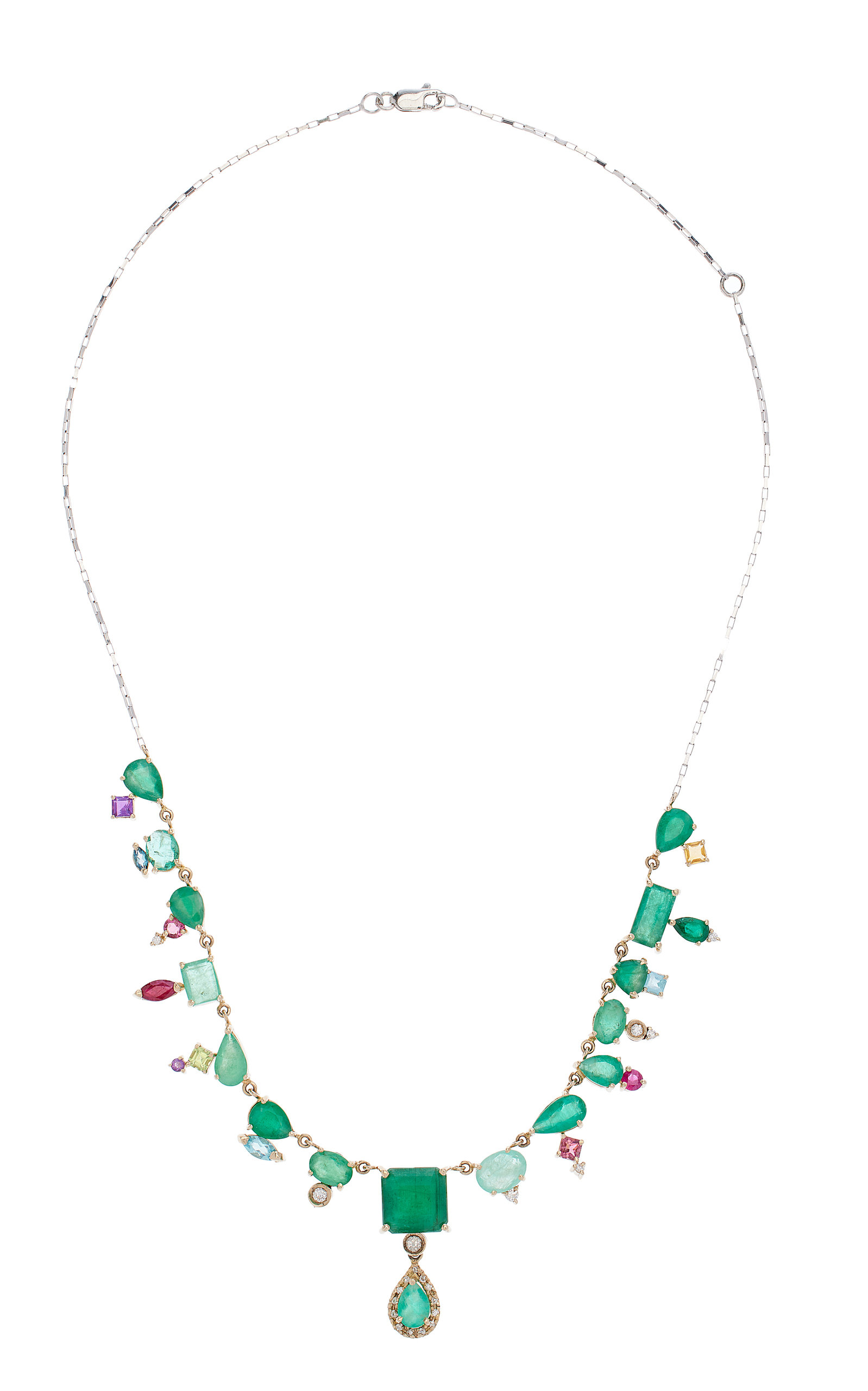 Carolina Neves Women's Elizabeth 18K Yellow Gold Multi-Stone Necklace