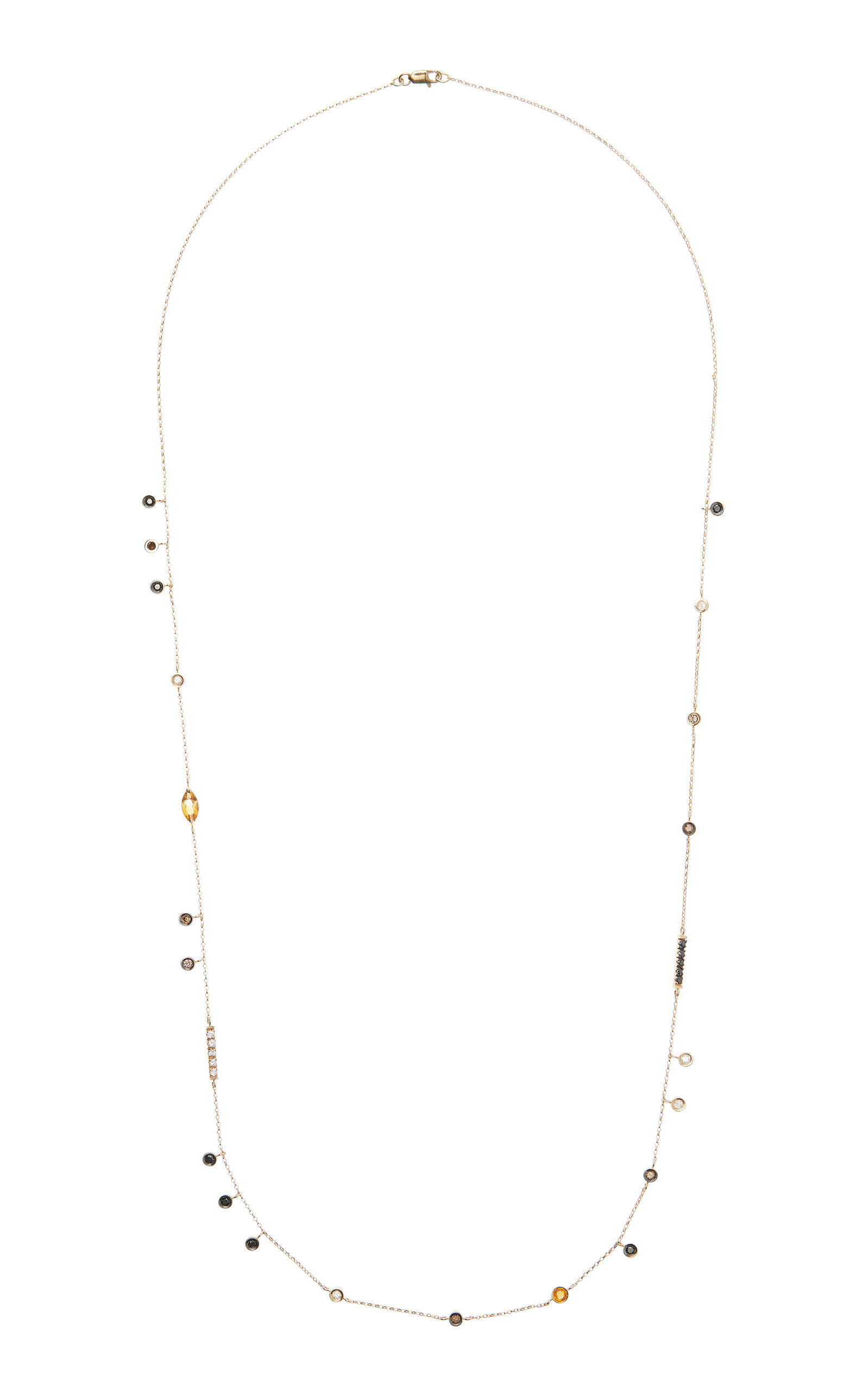 Carolina Neves Women's Fly Away 18K Yellow Gold Citrine; Diamond Necklace