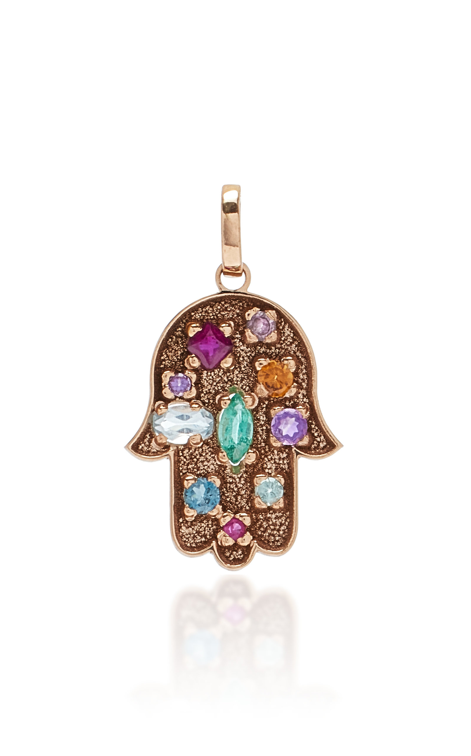 Carolina Neves Women's Fly Away Collection 18K Gold; Emerald; Apatite; Amethyst; Ruby; Pink Tourmaline; Mandarim; Topaz Pendant