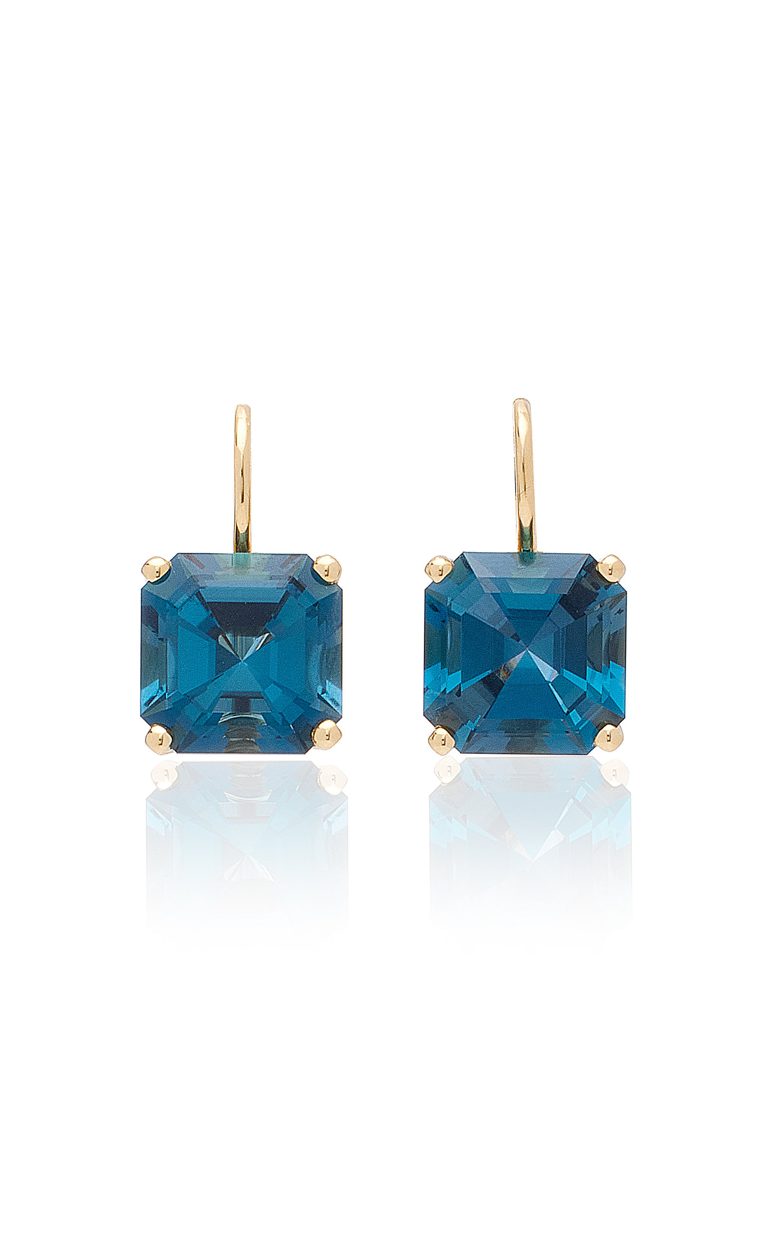 Jane Taylor Women's Twinkle Twinkle 14K Yellow Gold Topaz Earrings