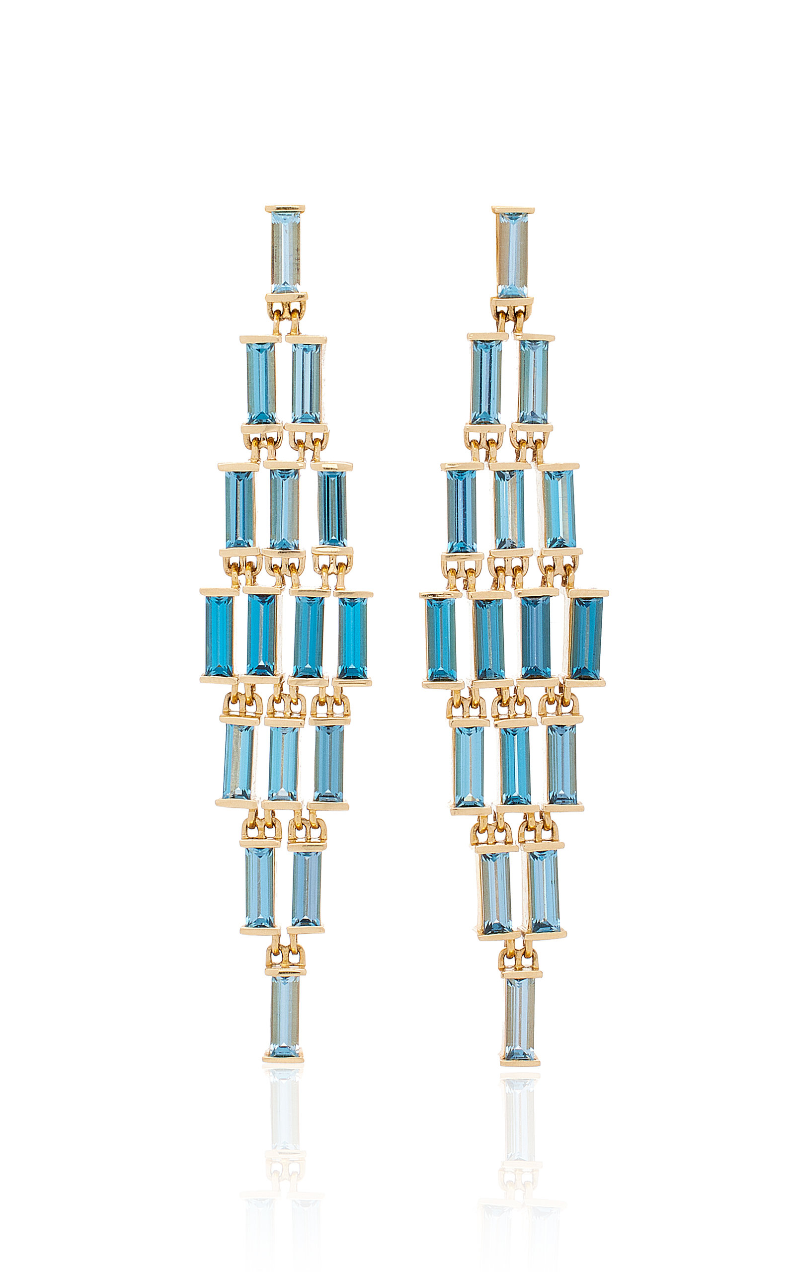 Jane Taylor Women's 14K Yellow Gold Topaz Earrings
