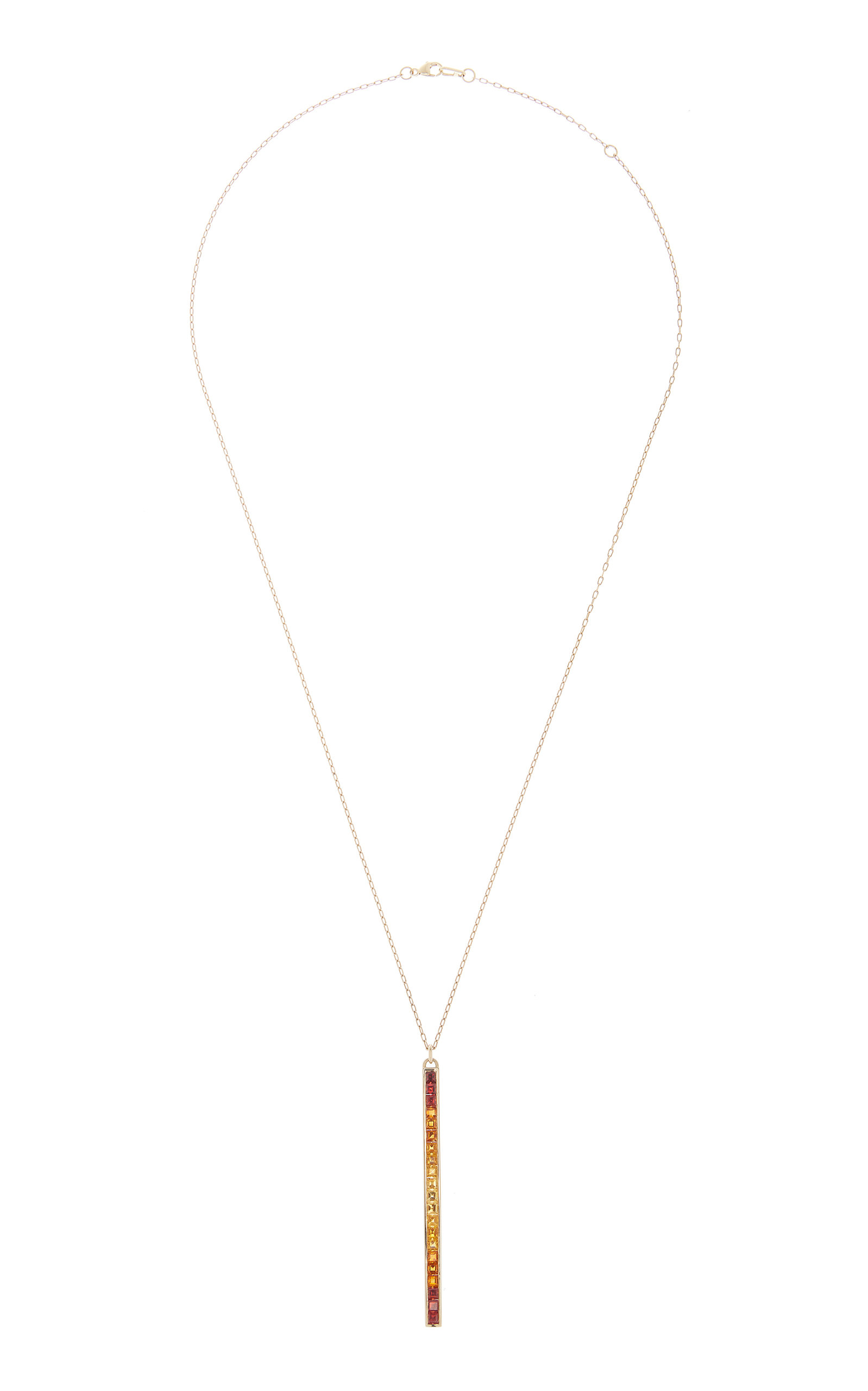 Jane Taylor Women's Matchstick 14K Yellow Gold Citrine Necklace