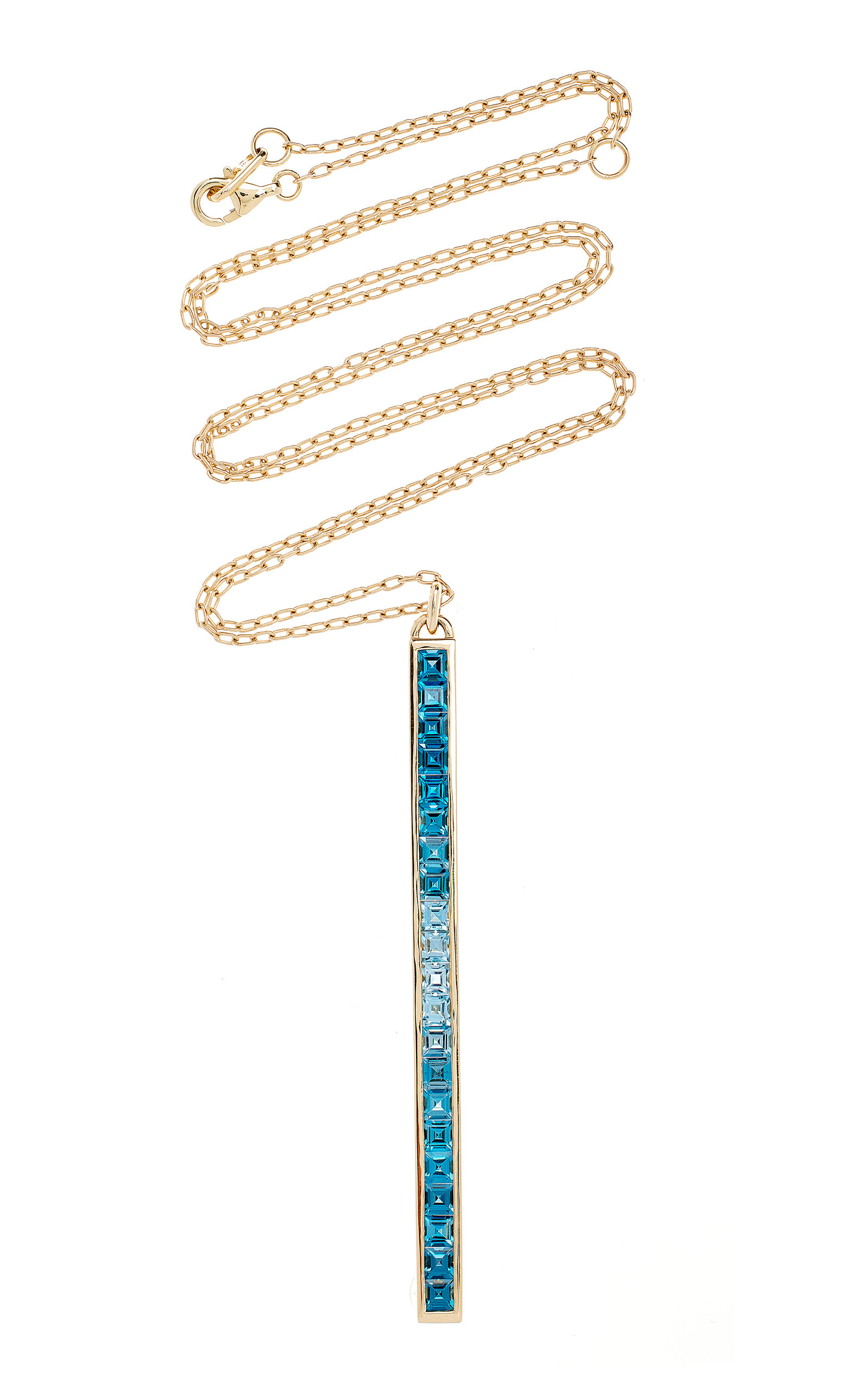 Matchstick14K Yellow Gold Topaz Necklace