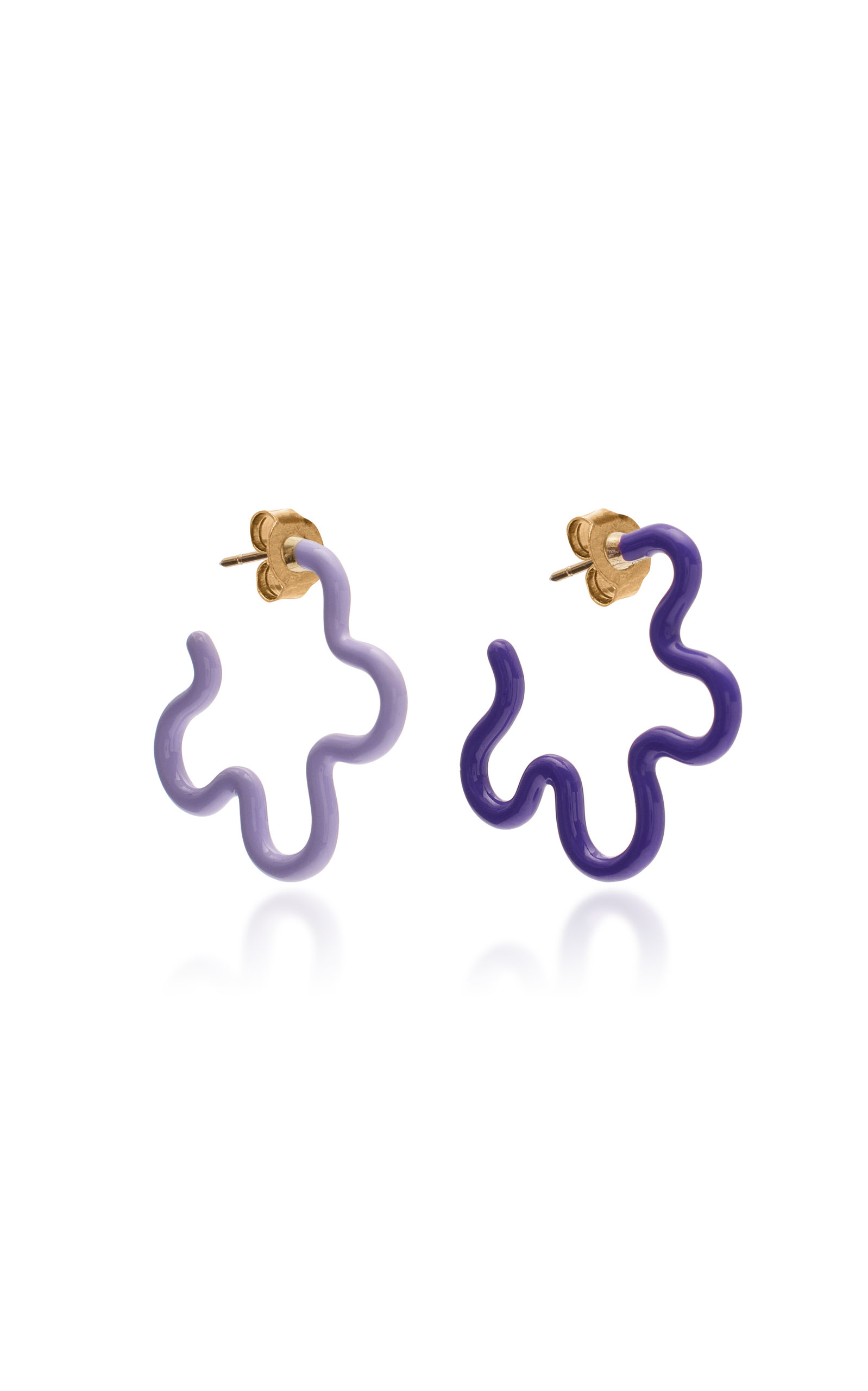 Flower Power 9K Gold And Silver Earrings