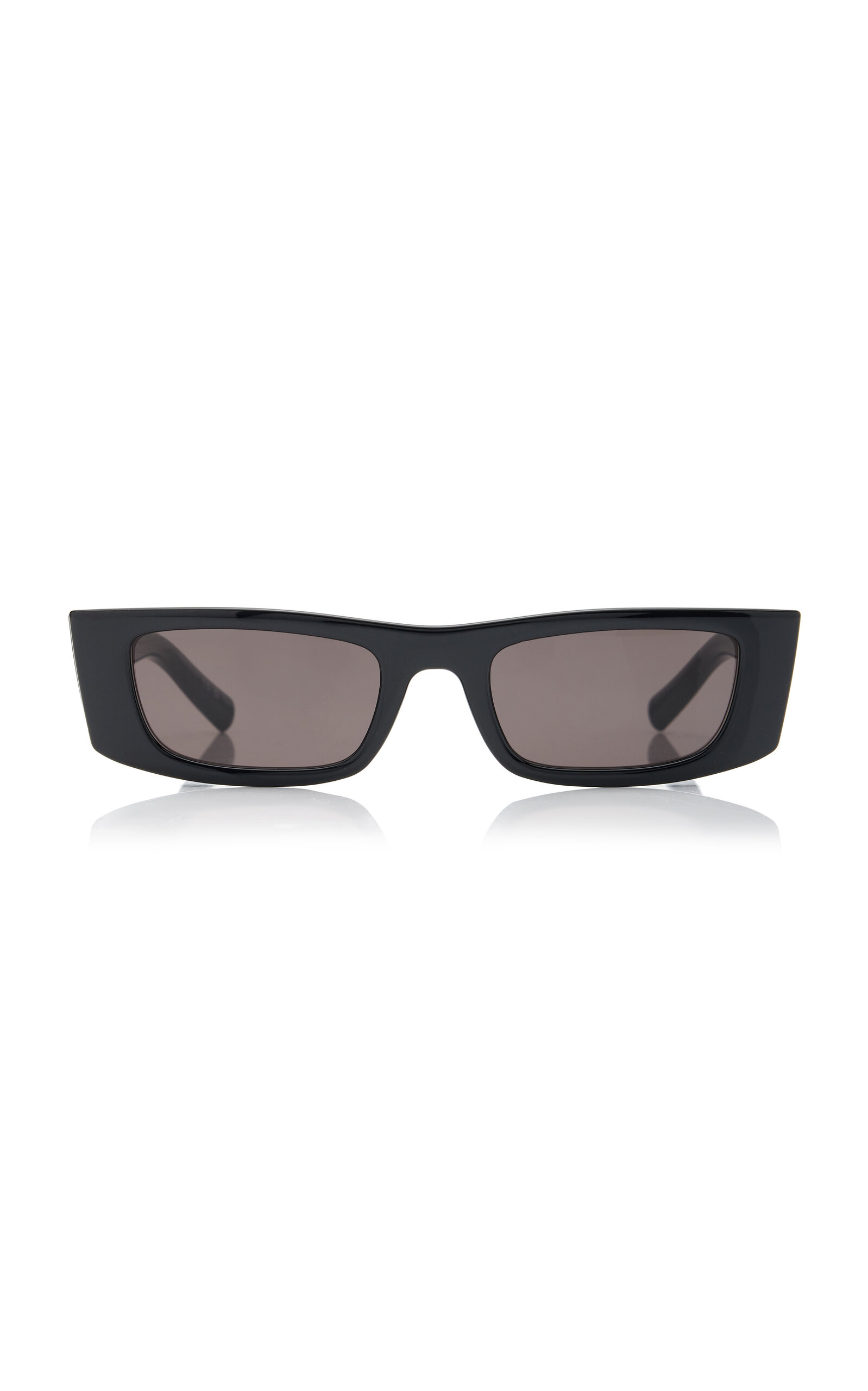 Saint Laurent Rectangular-frame Acetate Sunglasses In Black