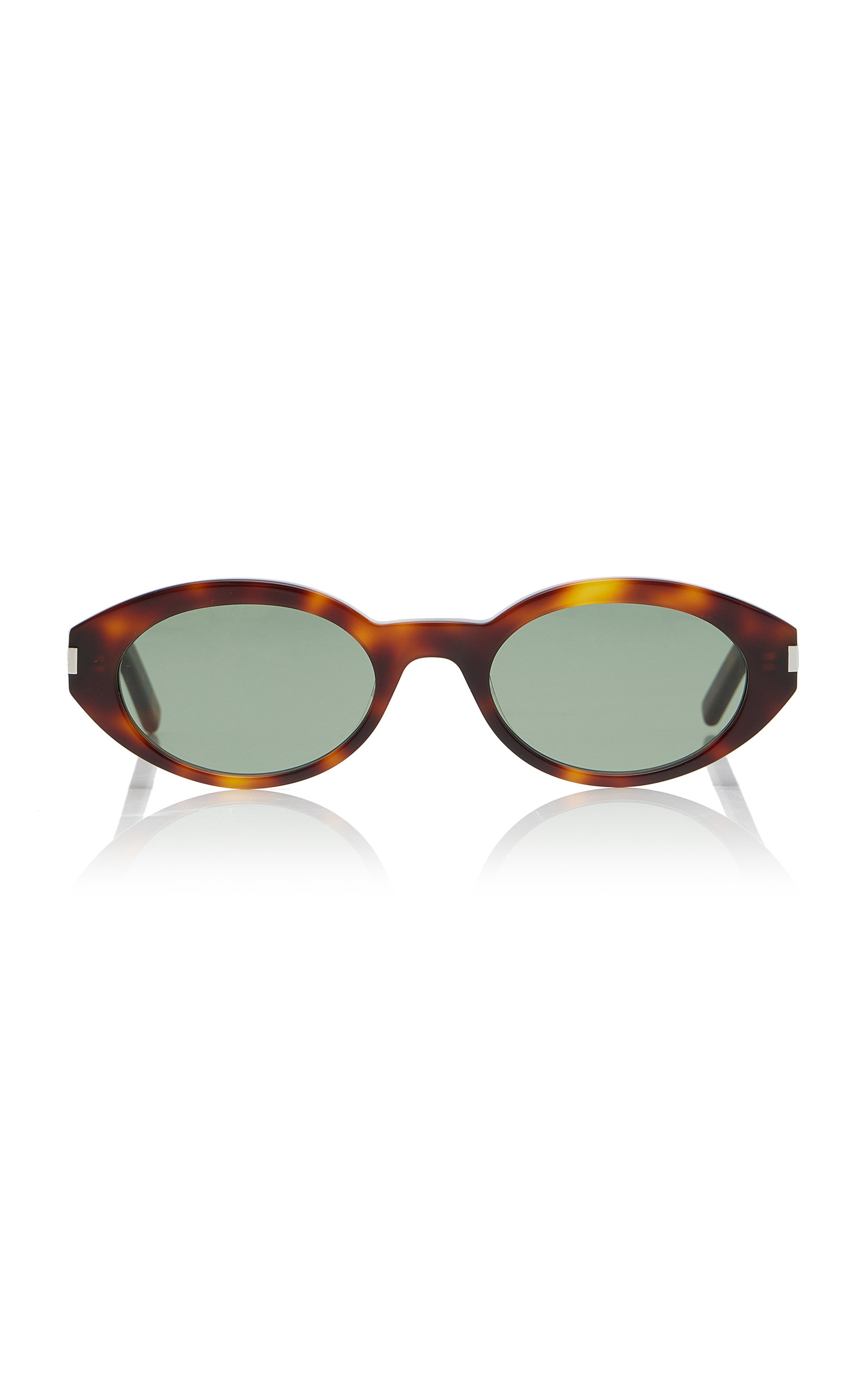 Saint Laurent Woman Sunglass SL 567 - Frame color: Brown Light, Lens color: Green