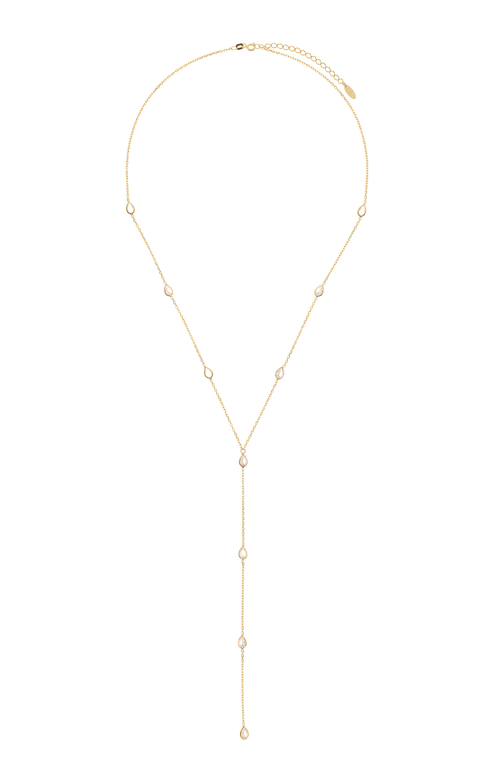Maison Irem Women's Kyra 18K Gold-Plated Crystal Lariat Necklace