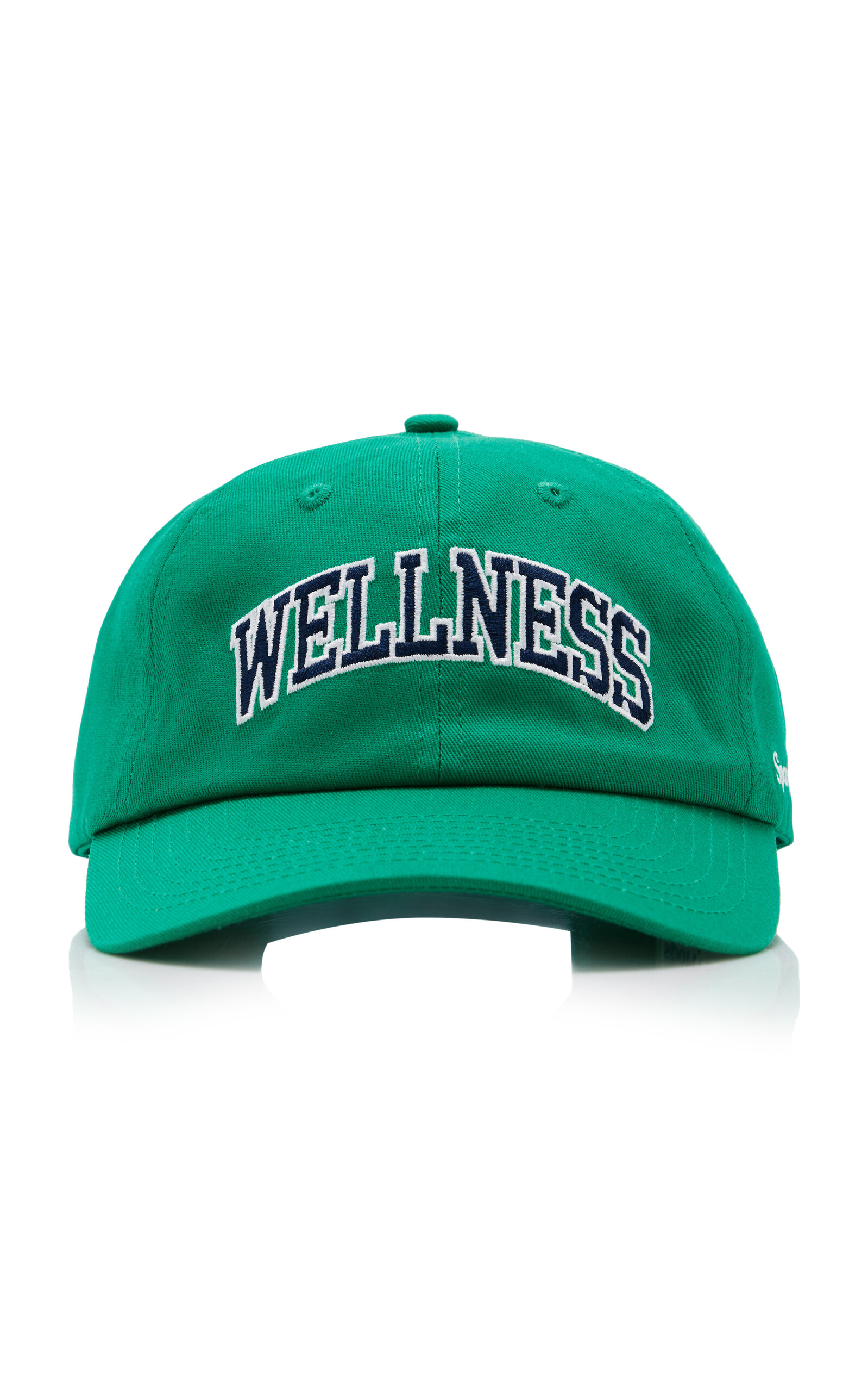 SPORTY AND RICH WELLNESS IVY EMBROIDERED COTTON BASEBALL HAT