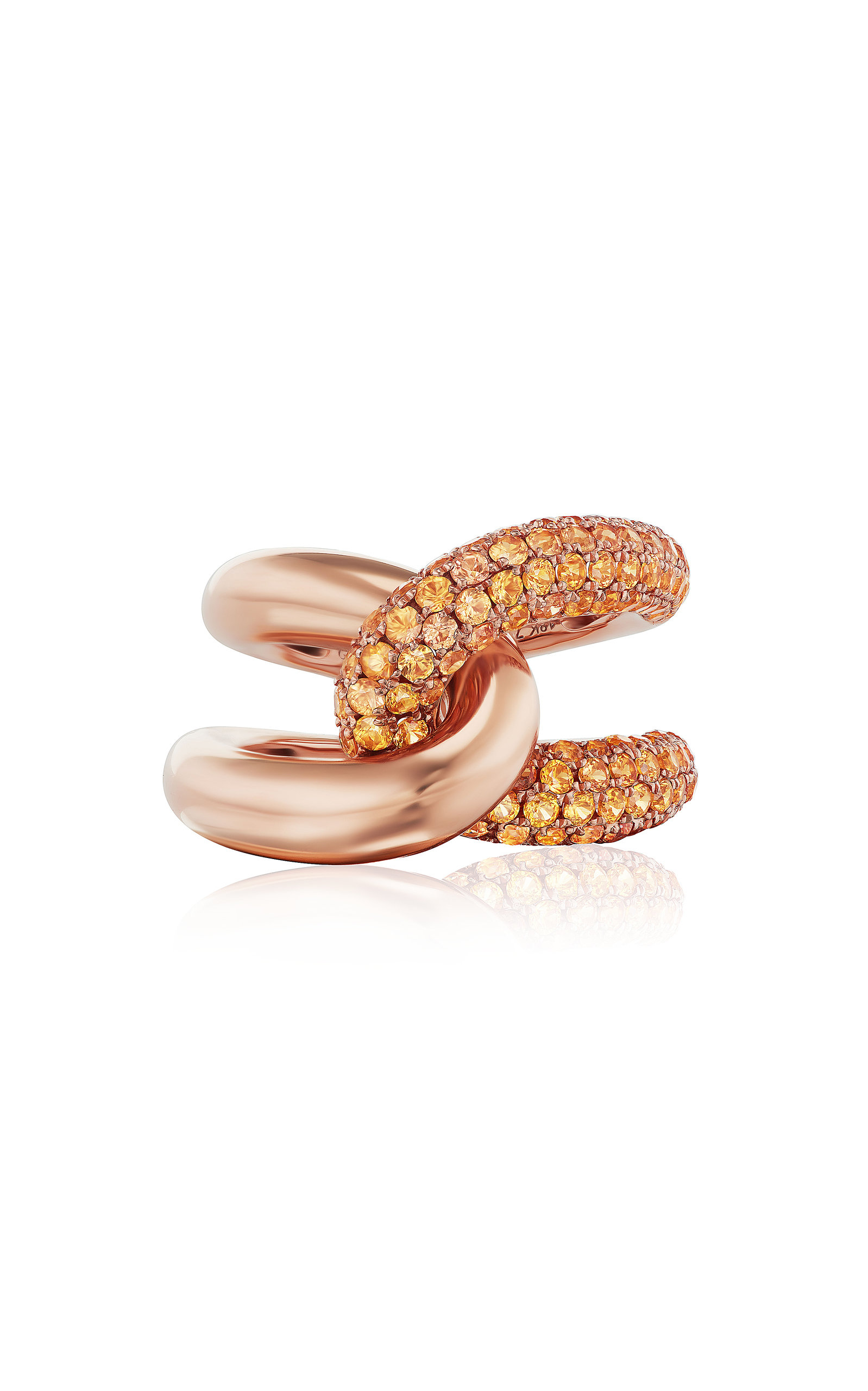 Gemella Jewels Women's Intertwin 18K Rose Gold Sapphire Ring
