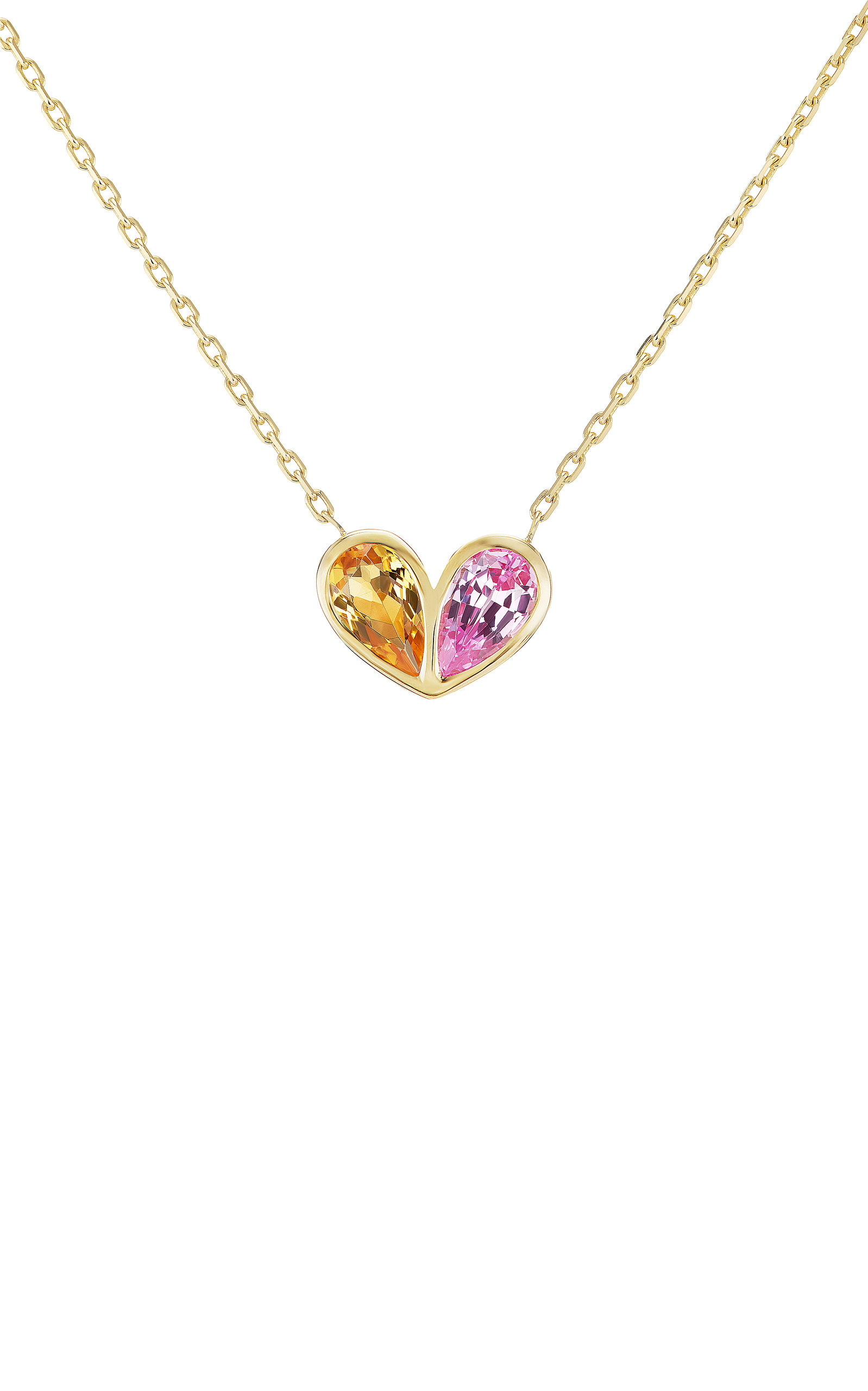 Gemella Jewels Women's Jumbo Sweetheart 18K Yellow Gold Citrine; Sapphire Necklace