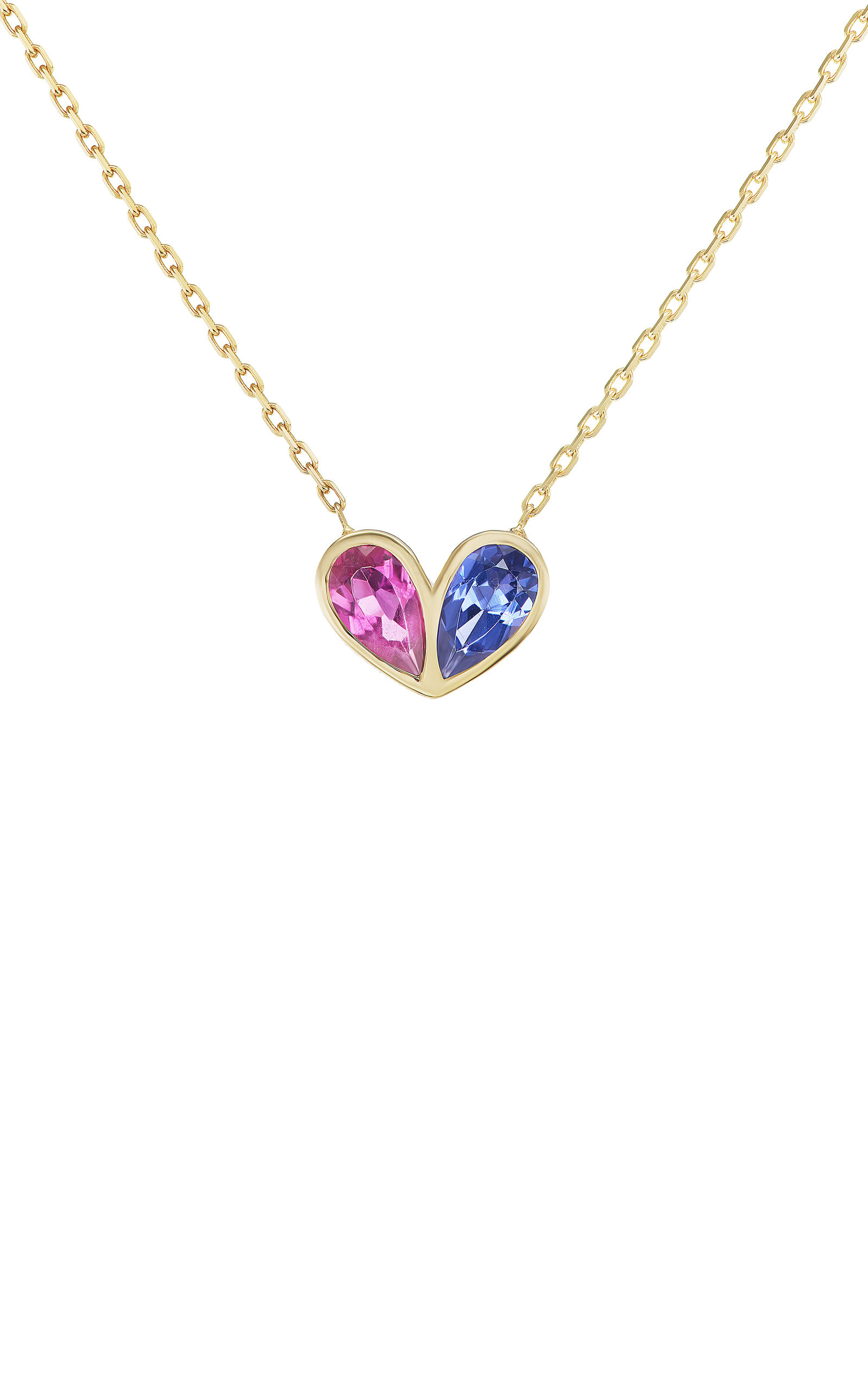 Gemella Jewels Women's Jumbo Sweetheart 18K Yellow Gold Rubellite; Tanzanite Necklace