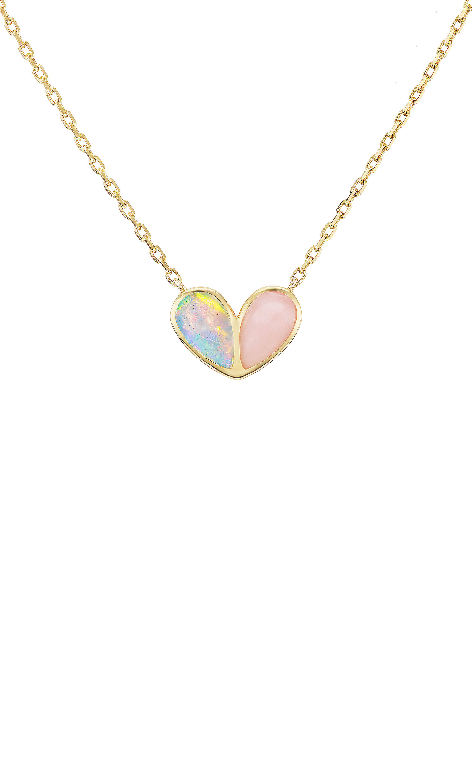Gemella Jewels Women's Jumbo Sweetheart 18K Yellow Gold Opal Necklace