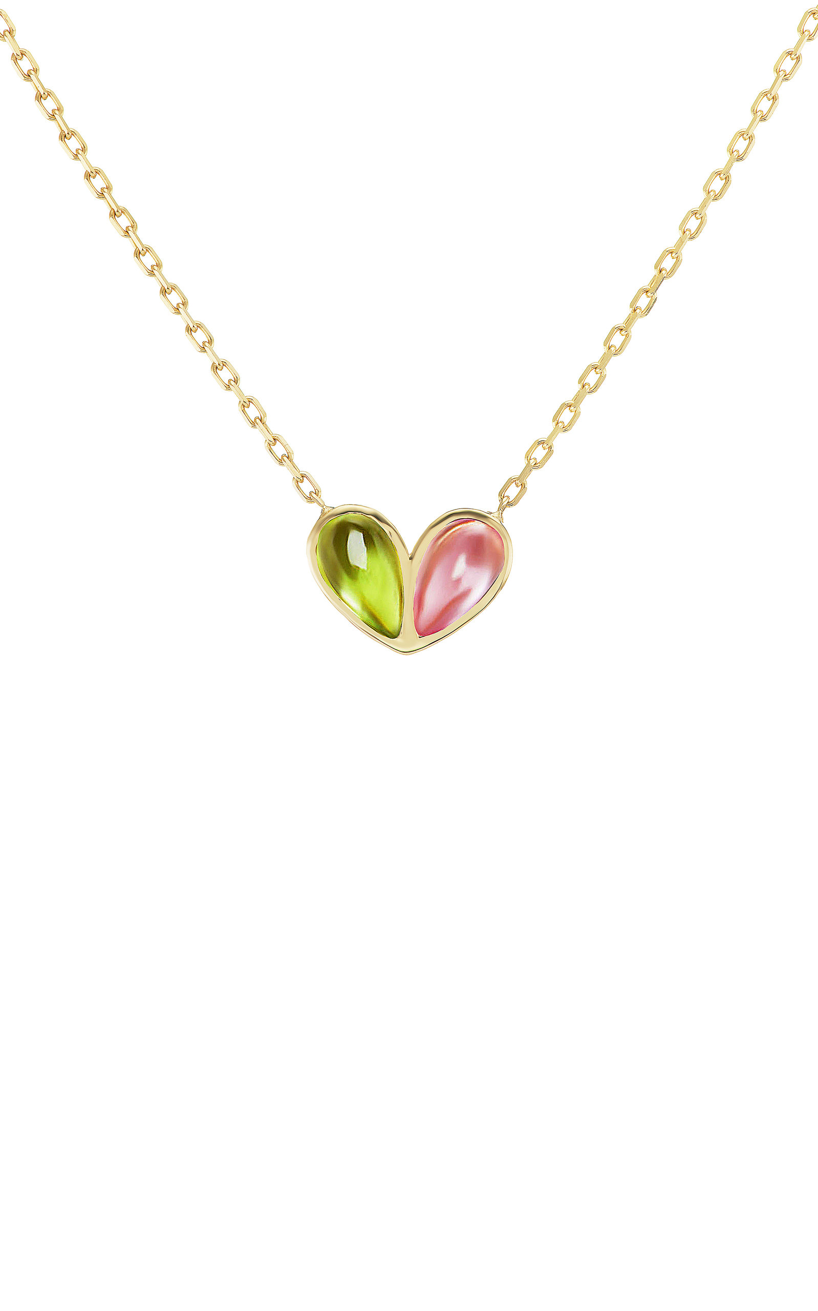 Gemella Jewels Women's Jumbo Sweetheart 18K Yellow Gold Peridot; Sapphire Necklace