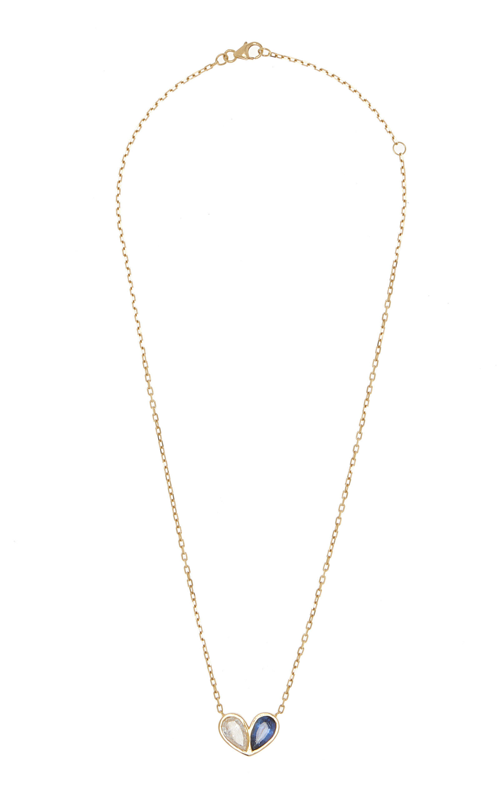Gemella Jewels Women's Jumbo Sweetheart 18K Yellow Gold Diamond; Sapphire Necklace