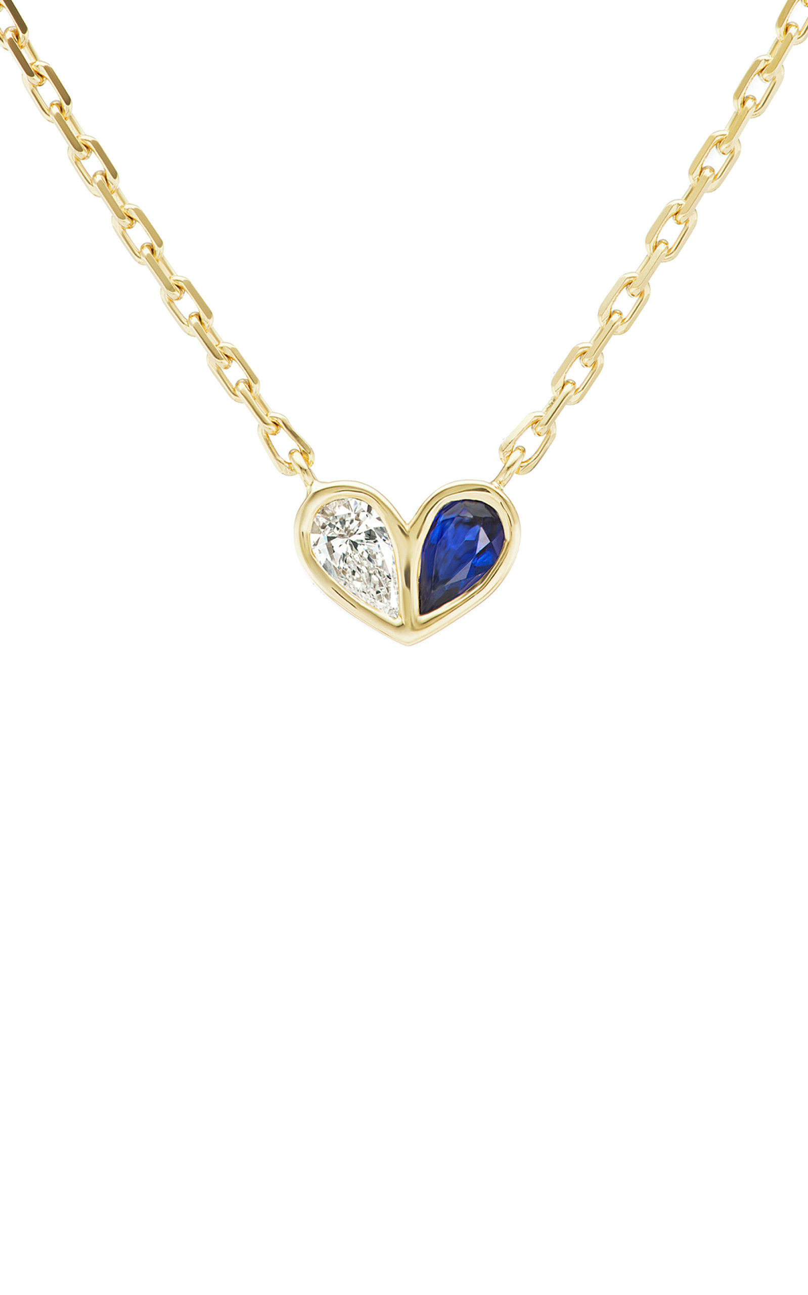 Gemella Jewels Women's Sweetheart 18K Yellow Gold Diamond; Sapphire Necklace