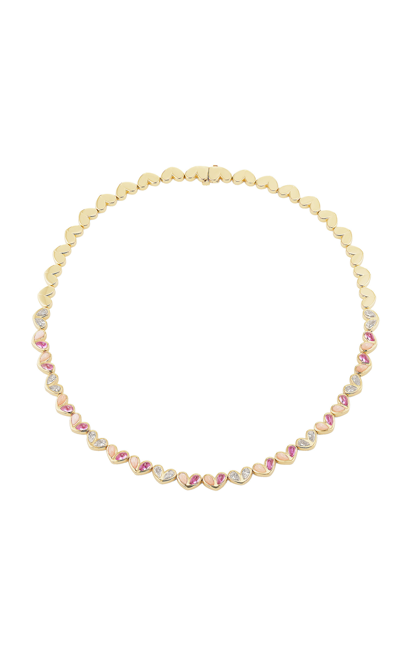 Gemella Jewels Women's Sweetheart 18K Yellow Gold Sapphire; Opal Necklace