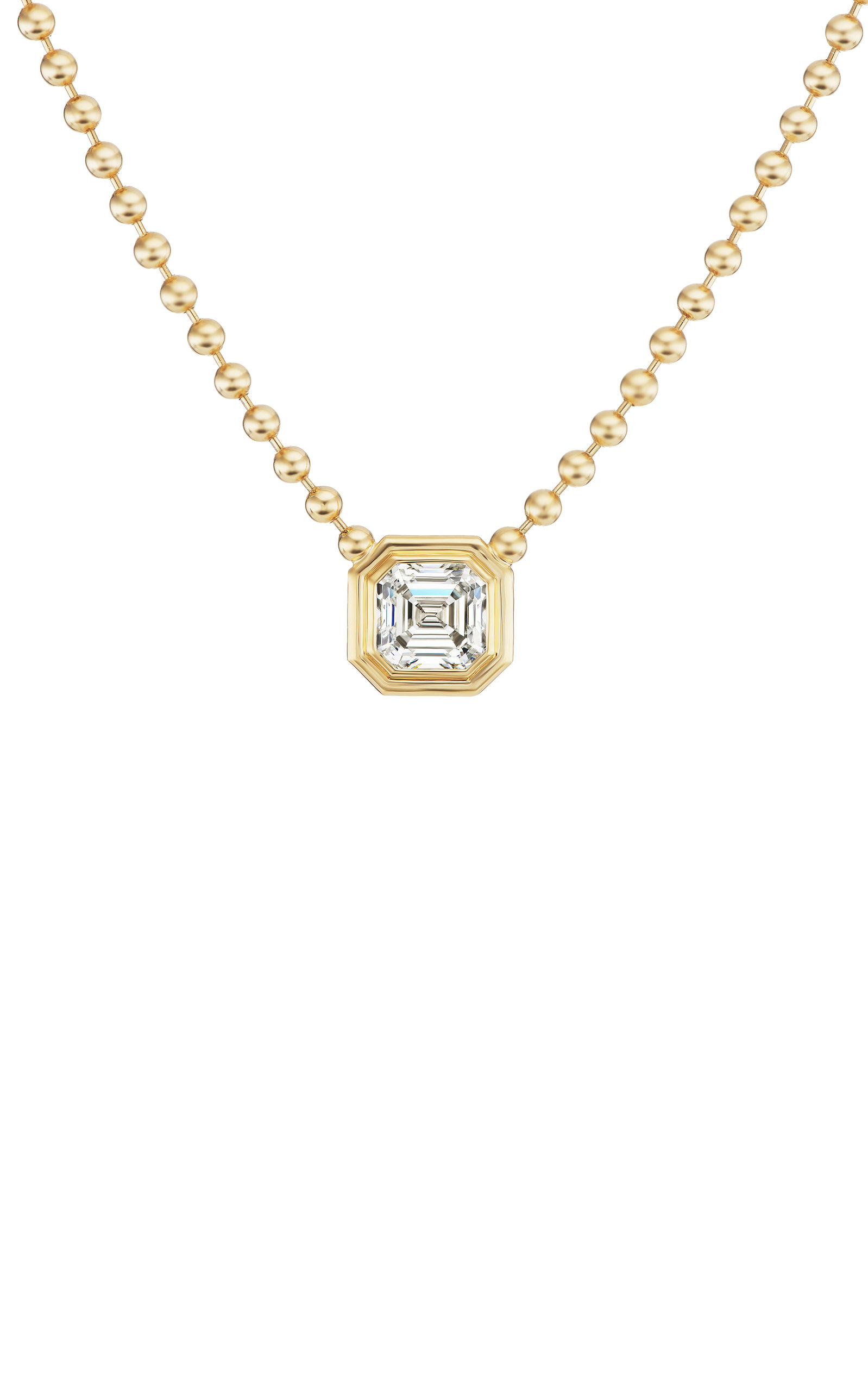 Gemella Jewels Women's Double Bubble Bezel 18K Yellow Gold Diamond Necklace