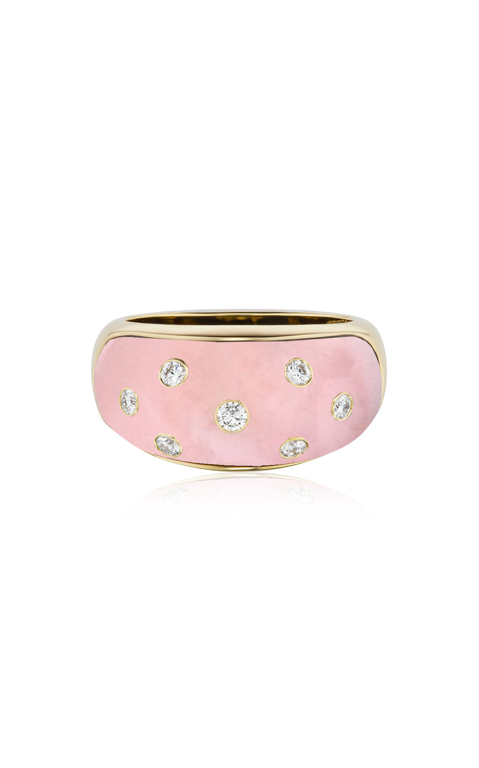 Gemella Jewels Women's BomBae 18K Yellow Gold Opal; Diamond Ring
